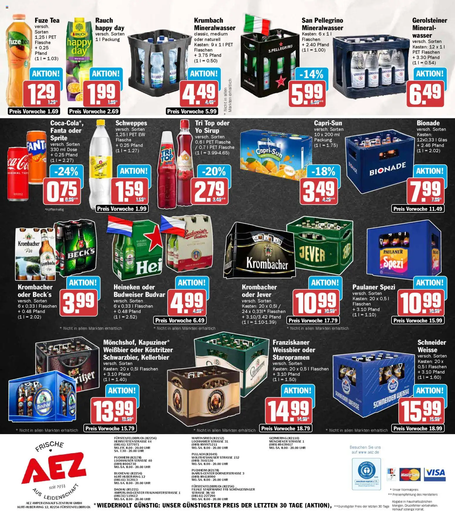 AEZ Prospekt 	 – gültig ab 04.05.2026 | Seite: 16 | Produkte: Top, Kostritzer, Bionade, Heineken