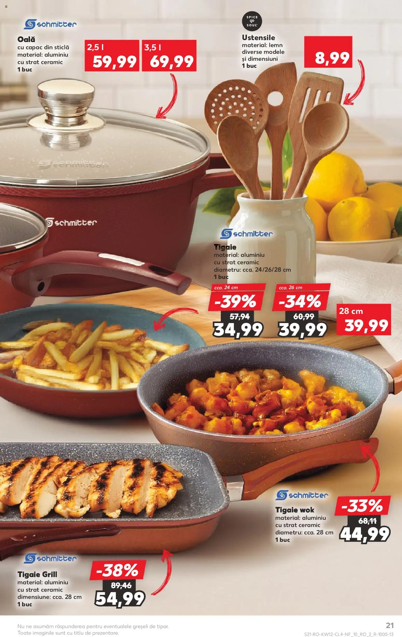 Noul catalog Kaufland – valabil de la 18.03.2026 | Pagină: 21 | Produse: Tigaie, Grill, Oală