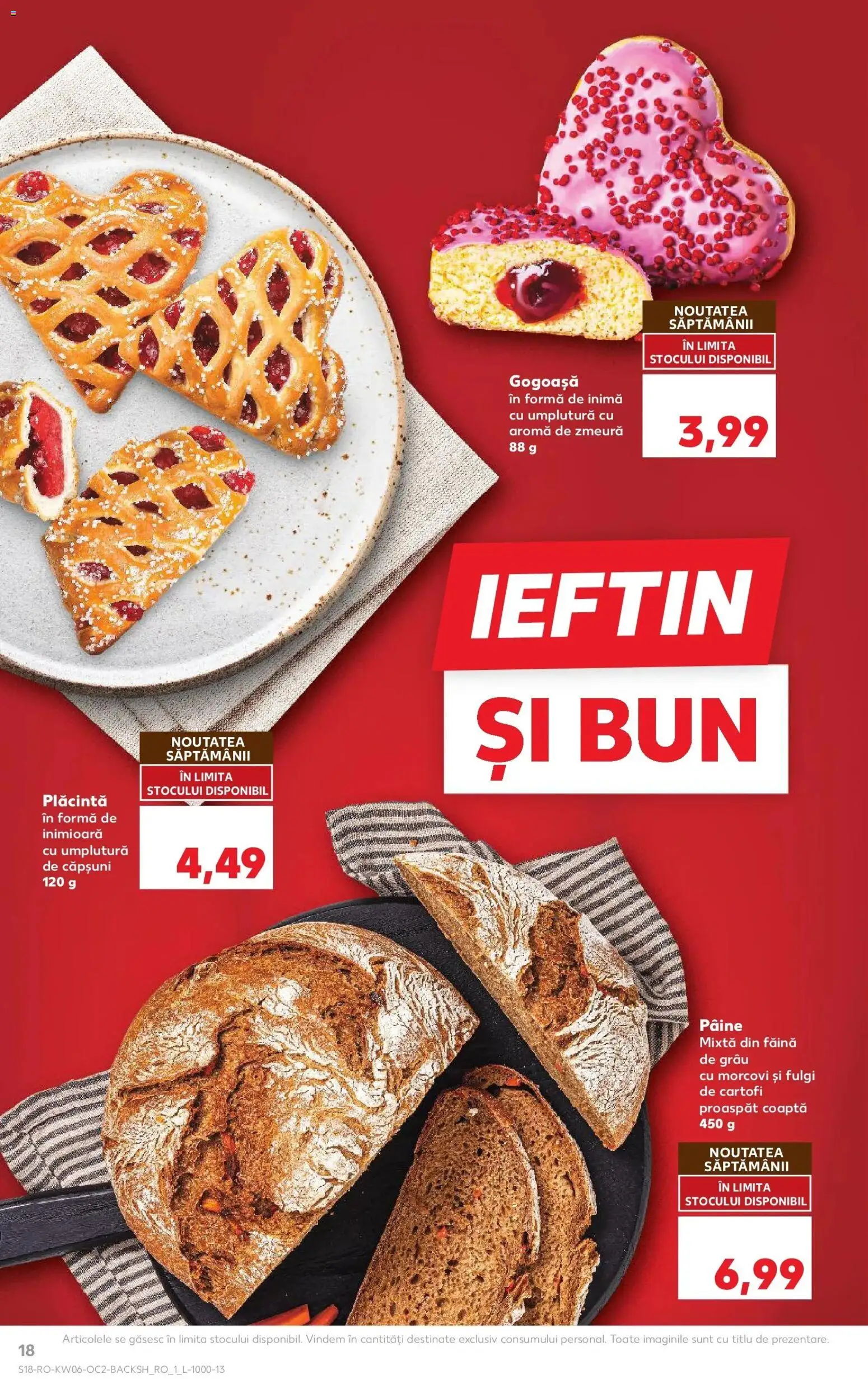 Noul catalog Kaufland – valabil de la 04.02.2026 | Pagină: 18 | Produse: Plăcintă, Făină, Căpșuni, Morcovi