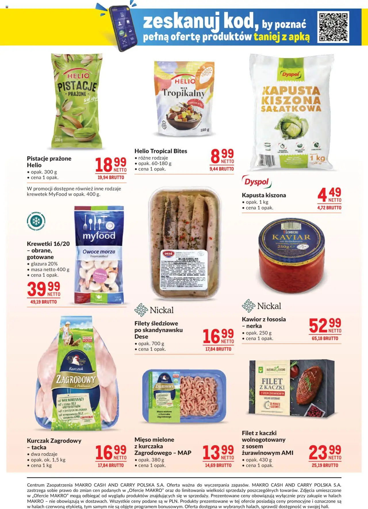 Makro Gazetka od 14.10.2025 | Strona: 19 | Produkty: Mięso, Krewetki, Kurczak zagrodowy, Kawior