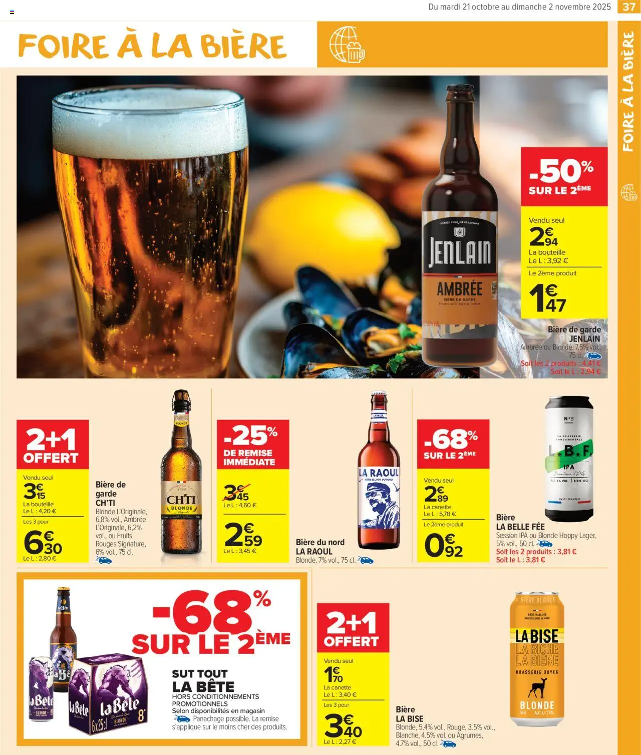 {H1} | Page: 39 | Produits: Bière blonde, Bière