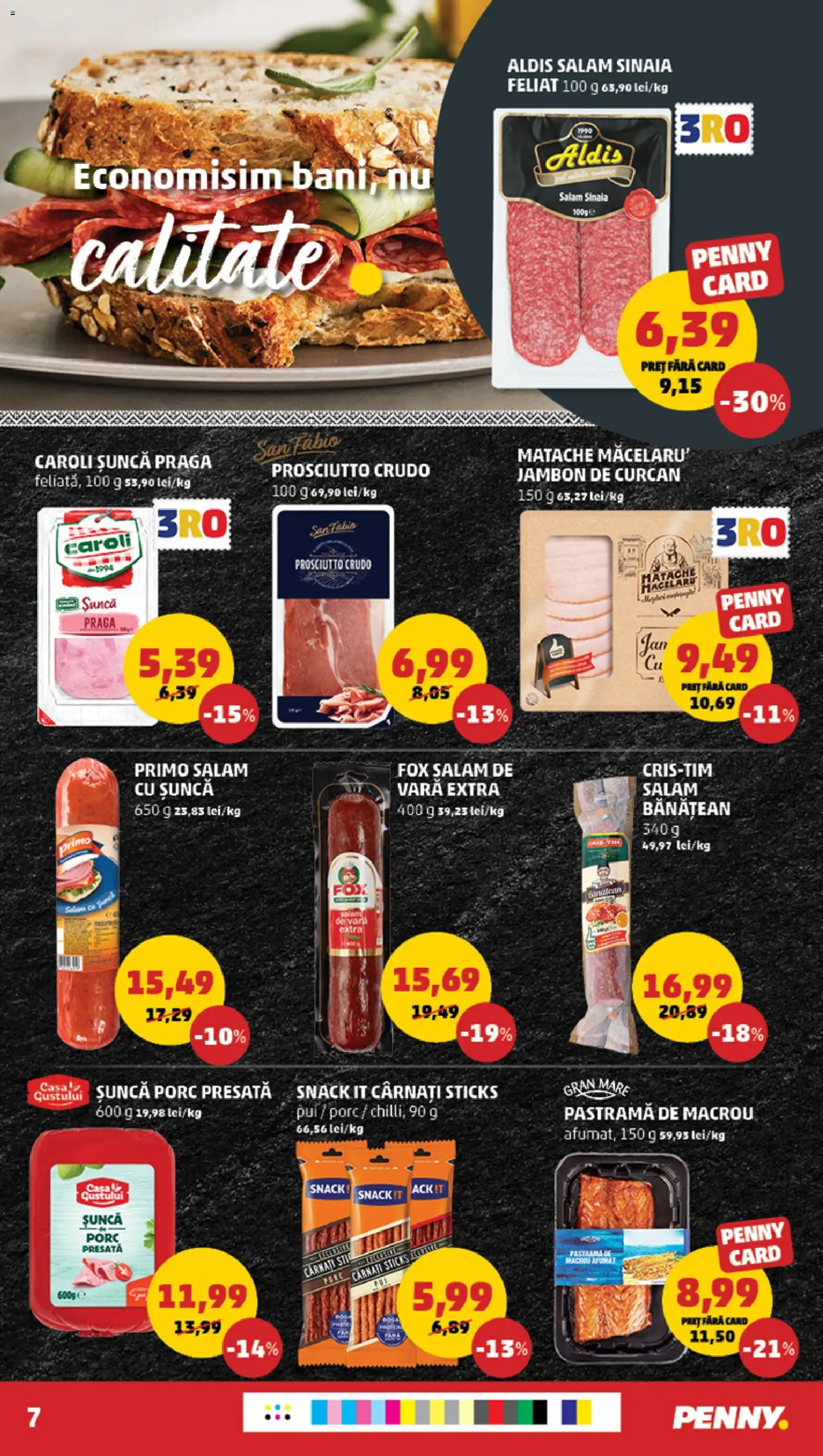 Noul catalog PENNY – valabil de la 11.03.2026 | Pagină: 7 | Produse: Hacıyatmaz Kedi Oyuncağı, Salam, Șuncă, Cârnați