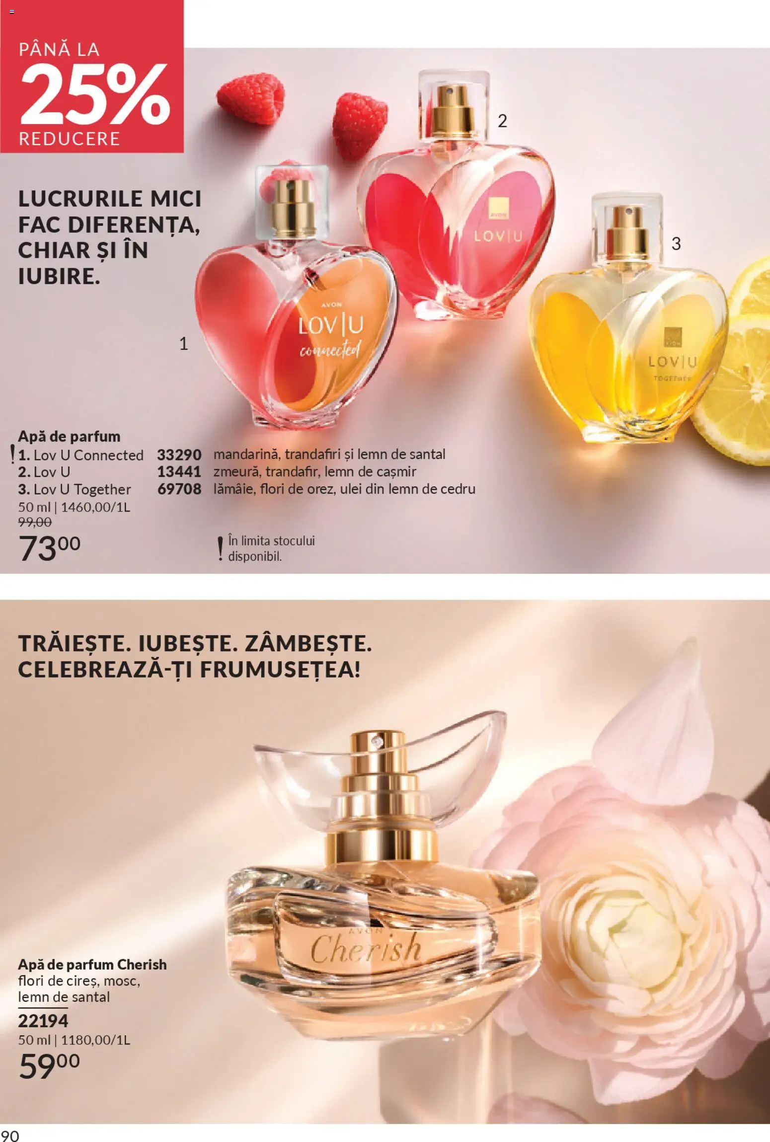 Noul catalog Avon – valabil de la 01.01.2026 | Pagină: 92 | Produse: Apă de parfum, Mici, Parfum, Apă