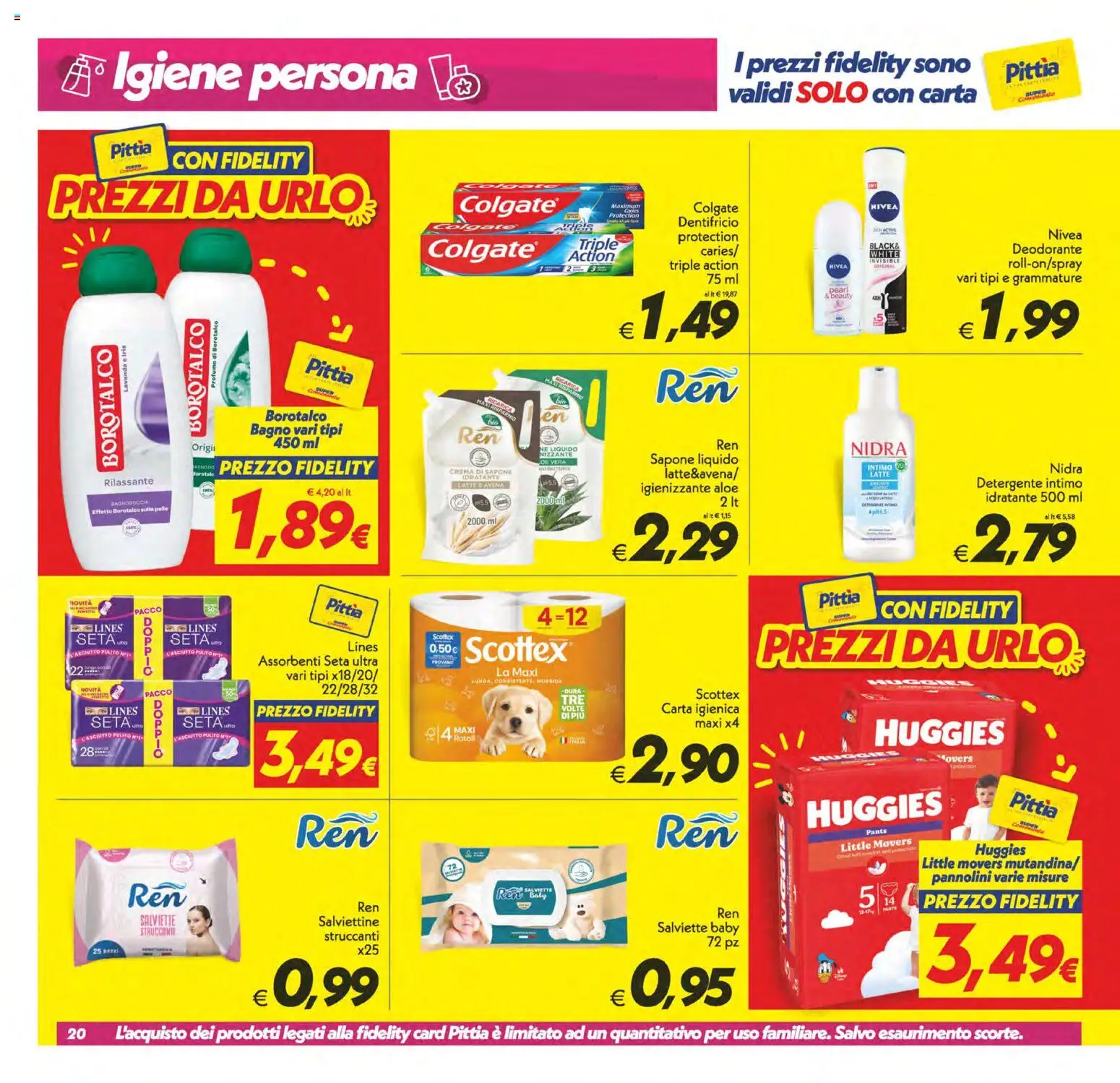 Volantino SuperConveniente del 13.02.2026 | Pagina: 20 | Prodotti: Crema, Detergente intimo, Latte, Bagno