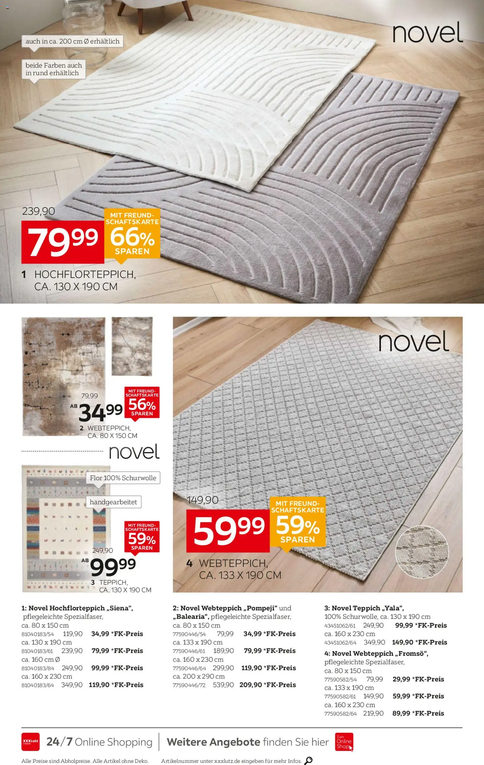 XXXL Lutz Wohnaccessoires – gültig ab 02.11.2025 | Seite: 4 | Produkte: Teppich