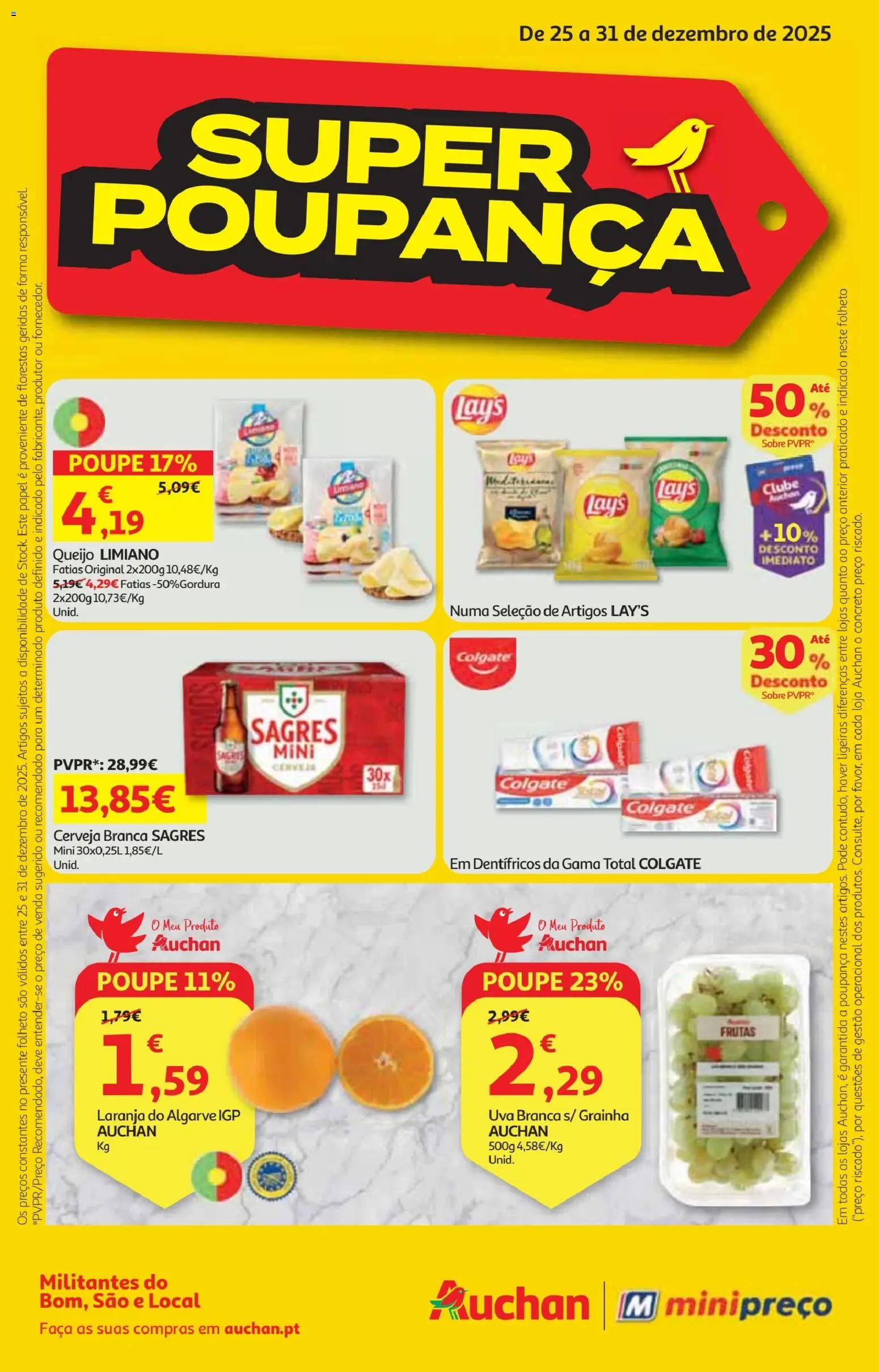 Minipreço folheto │ válido de 25.12.2025 | Página: 1 | Produtos: Faca, Queijo, Cerveja