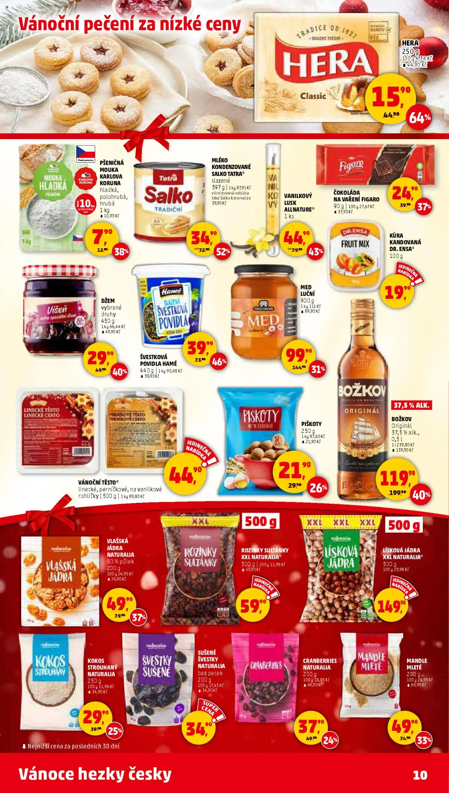 Penny Market leták - Čtvrtečník od 20.11.2025 | Strana: 10 | Produkty: Džem, Švestky, Mandle, Božkov originál