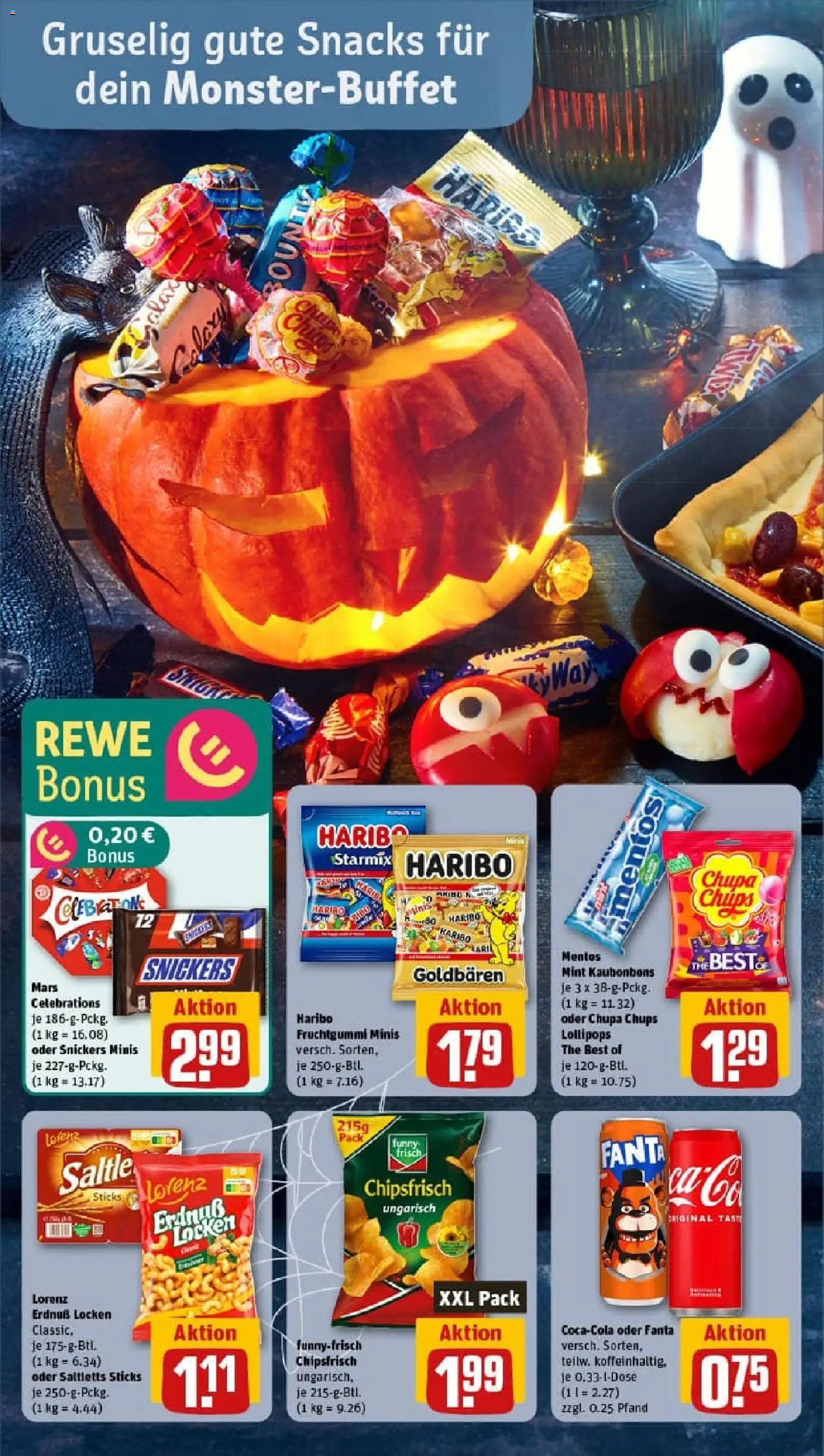 Rewe prospekt Illerkirchberg	 – gültig ab 26.10.2025 | Seite: 6 | Produkte: Fanta, Haribo, Celebrations, Snickers