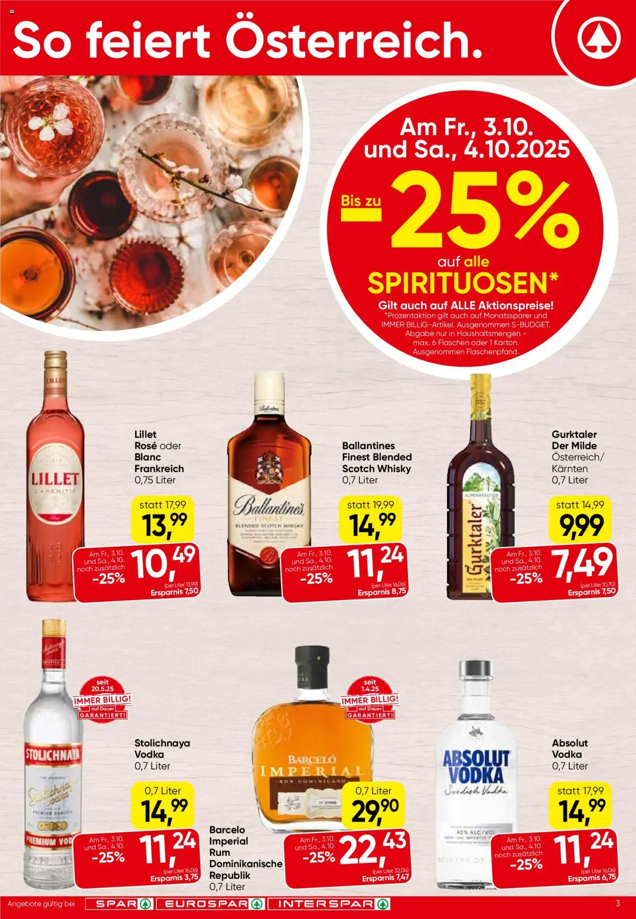 Spar Flugblatt - Wien gültig ab 02.10.2025 | Seite: 3