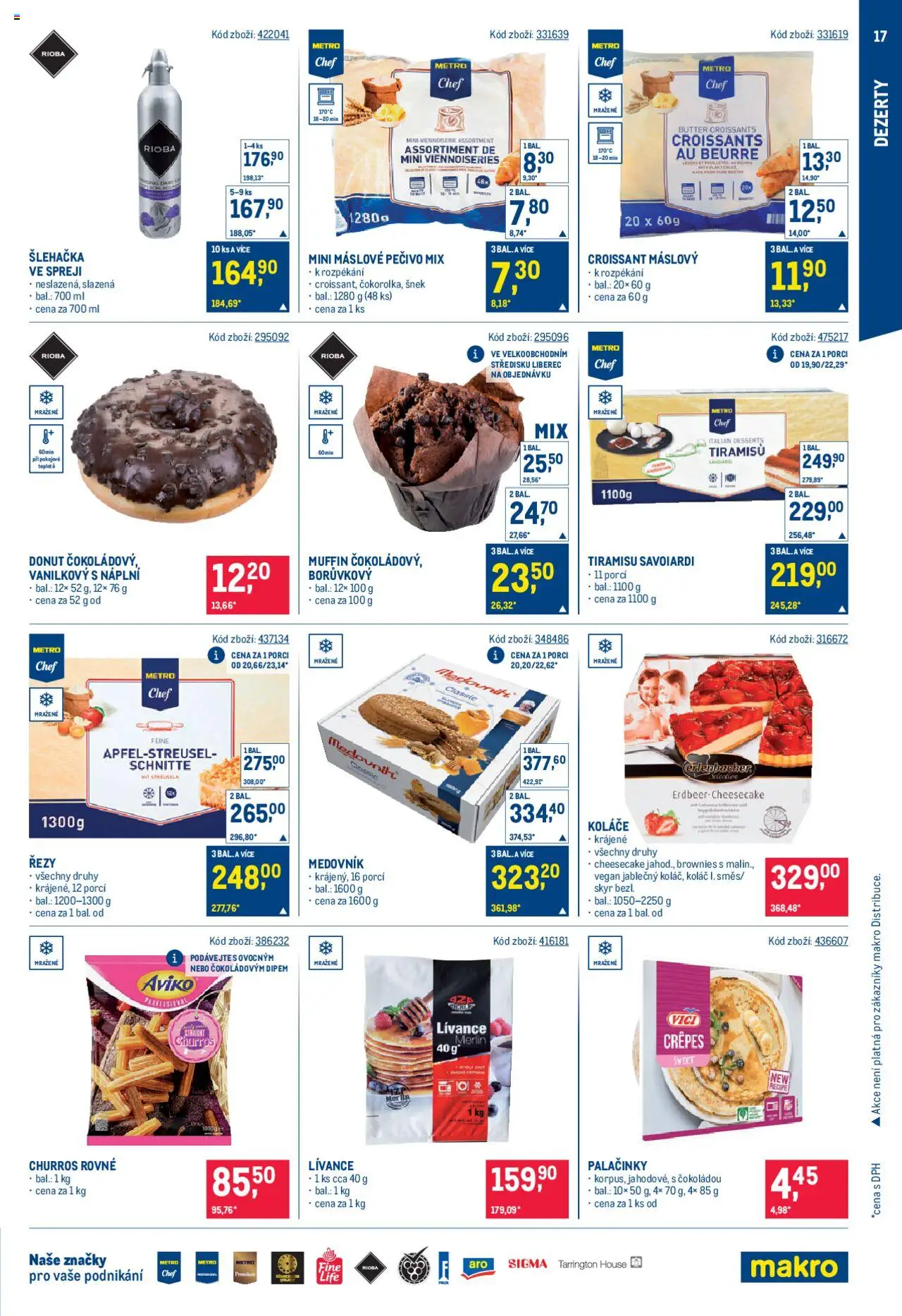 Makro leták - Street Food od 18.06.2025 | Strana: 17 | Produkty: Donut, Medovník, Šlehačka, Croissant