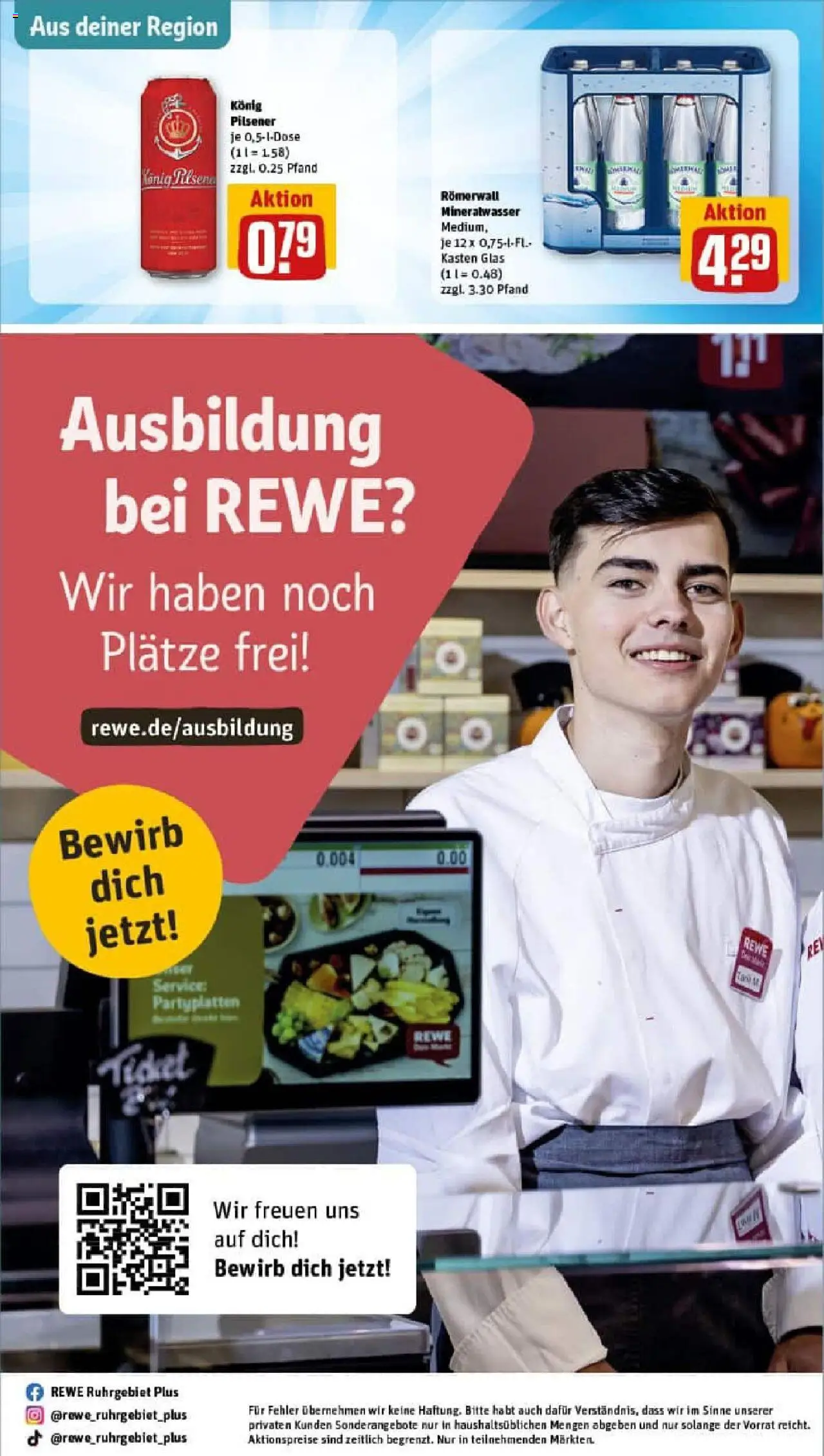 Rewe prospekt Duisburg	 - gültig ab dem 03.08.2025 | Seite: 28 | Produkte: Konig pilsener, Mineralwasser