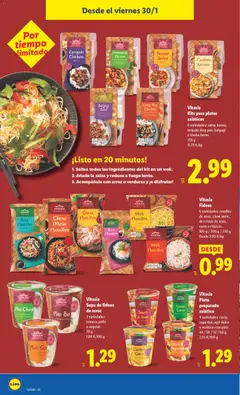 Vista previa Vitasia Sopa de fideos de arroz, 3 variedades: ternera, pollo o vegetal. 70 g válido desde el 26.01.2026 | Página: 34