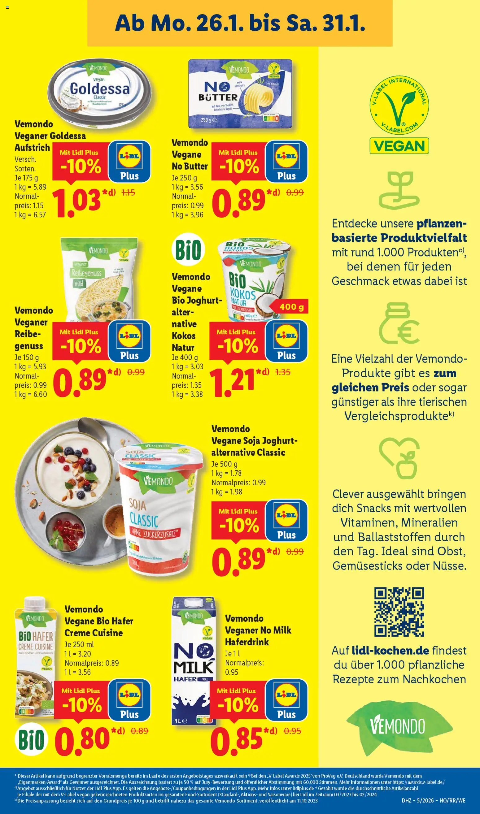 Lidl Prospekt Bestwig – gültig ab 26.01.2026 | Seite: 19 | Produkte: Butter, Joghurt, Creme, Haferdrink