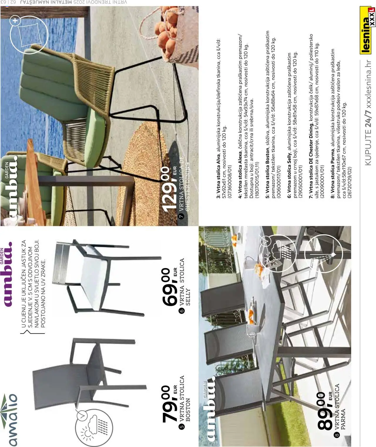 Lesnina katalog | vrijedi od 25.02.2025 | Stranica: 63 | Proizvodi: Jastuk, Stolica