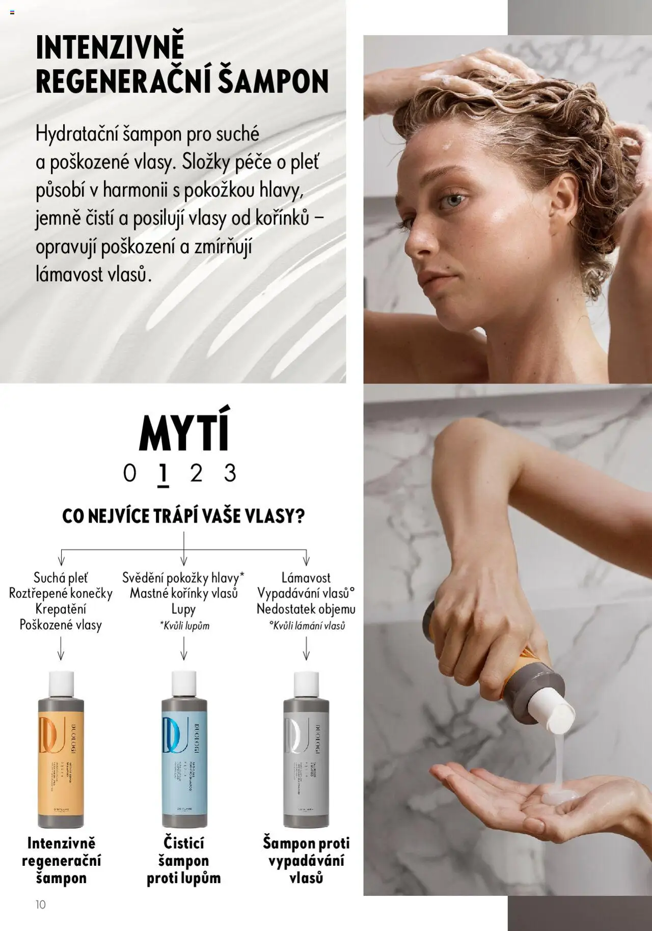 Oriflame katalog Duologi od 02.05.2023 | Strana: 10 | Produkty: Šampon proti lupům, Šampon
