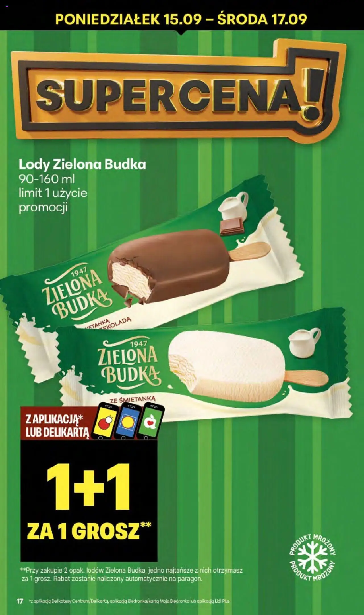 Delikatesy Centrum Gazetka - Sklepy Własne od 11.09.2025 | Strona: 17 | Produkty: Delikatesy, Lody