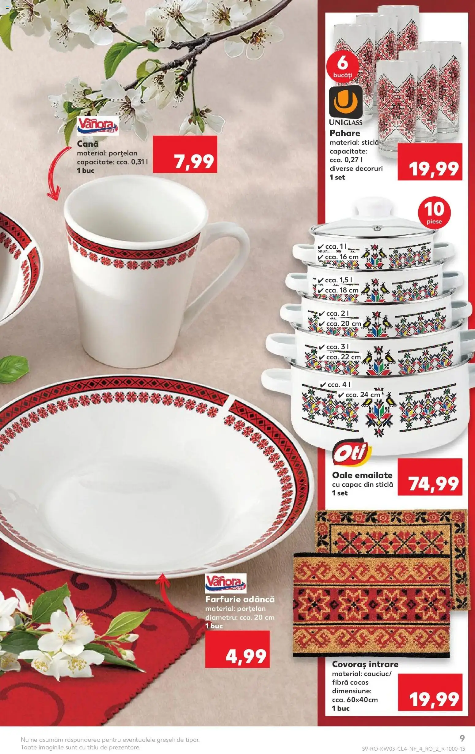 Noul catalog Kaufland – valabil de la 14.01.2026 | Pagină: 9 | Produse: Pahare, Farfurie, Bisiklet Aparatları