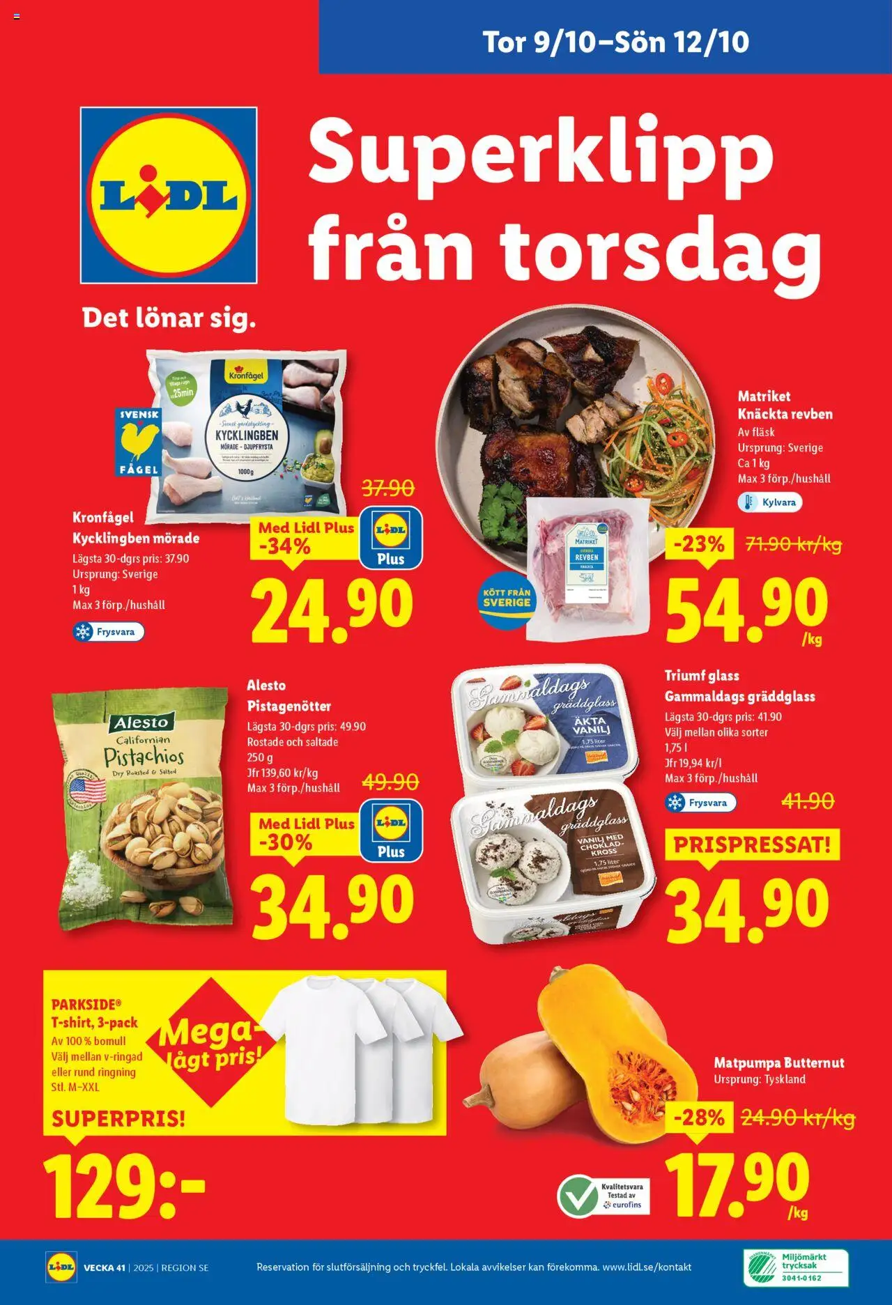 Lidl reklamblad aktuell från 06.10.2025 | Sida: 28 | Produkter: Choklad, Fläsk, Glass