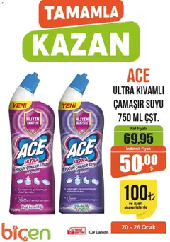 20.01.2026 tarihinden itibaren geçerli olan Biçen Market kataloğu önizlemesi