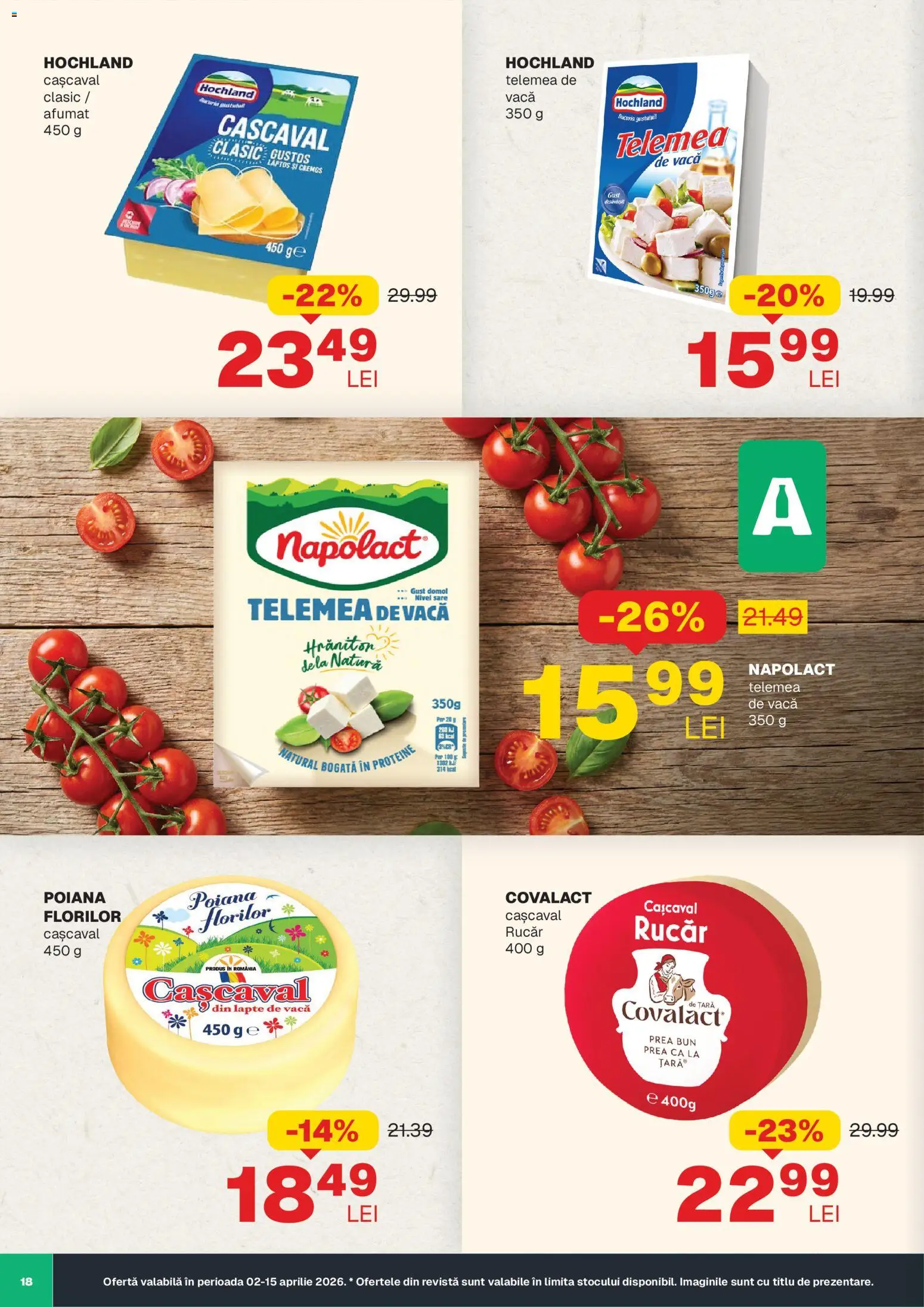 Noul catalog Annabella – valabil de la 02.04.2026 | Pagină: 18 | Produse: Masaüstü kılıfı, Cașcaval, Lapte