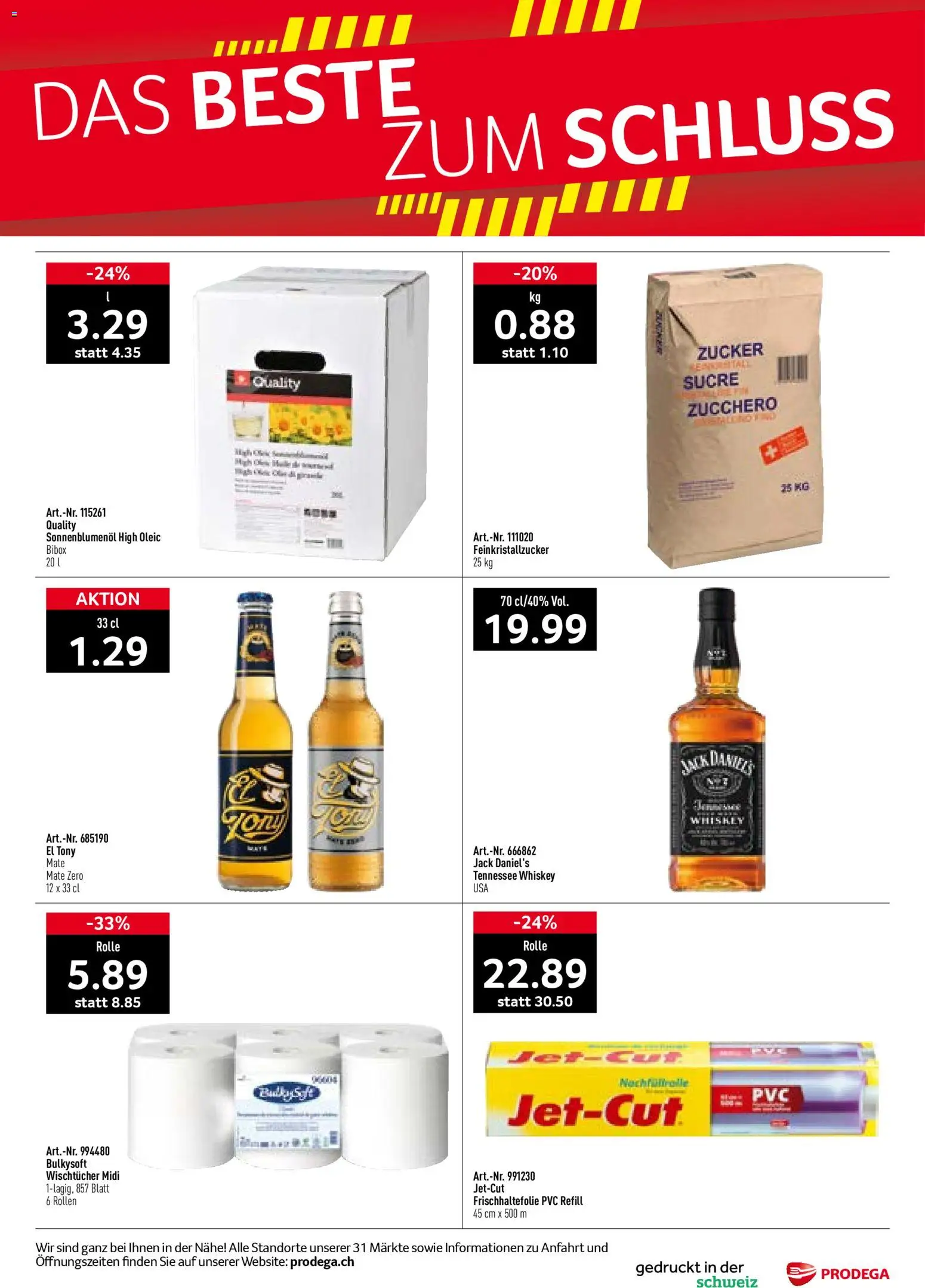 Prodega aktionen – gültig ab 13.04.2026 | Seite: 40 | Produkte: Whiskey, Zucker