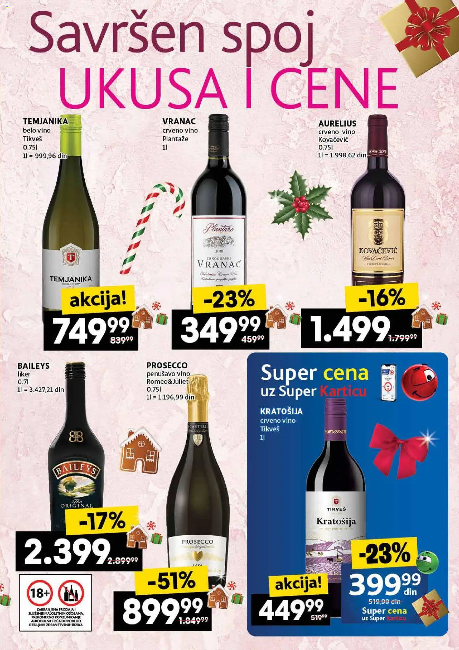 Roda katalog - važi od 04.12.2025 | Strana: 27 | Proizvode: Vranac, Belo vino, Pica, Vino