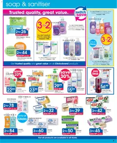Clicks specials catalogue – valid from 25.11.2025 | Page: 9 | Products: Switch, Soap, Fruit, Sanitiser