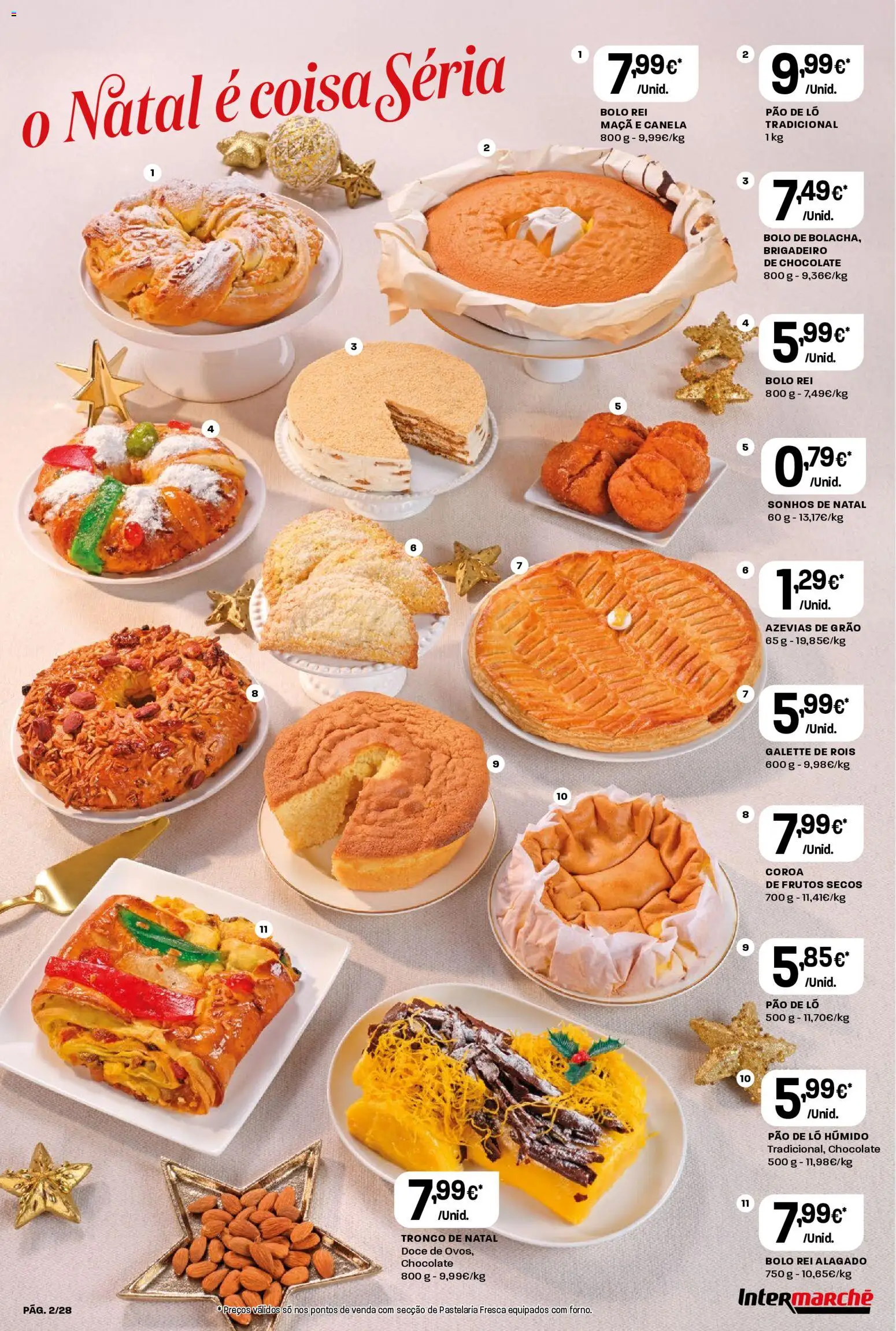 Intermarché Folheto Contact │ válido de 18.12.2025 | Página: 2 | Produtos: Bolo, Canela, Pão, Chocolate