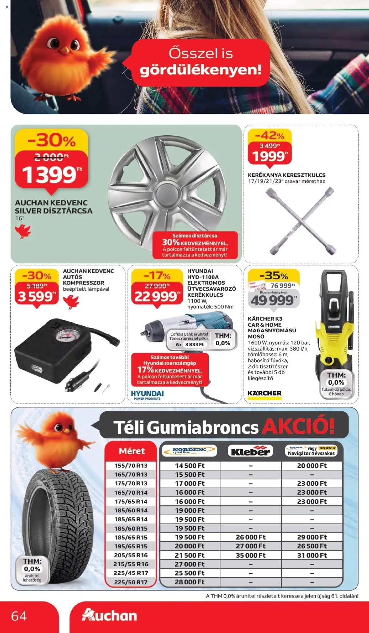 Auchan akciós ujság - amely érvényes a következő dátumtól: 02.10.2025 | Oldal: 64 | Termékek: Kompresszor, Csavar