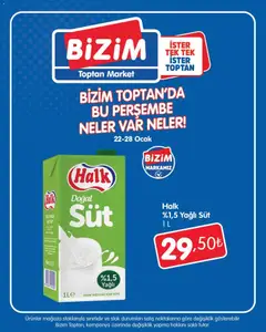 22.01.2026 tarihinden itibaren geçerli olan Bizim Toptan kataloğu önizlemesi