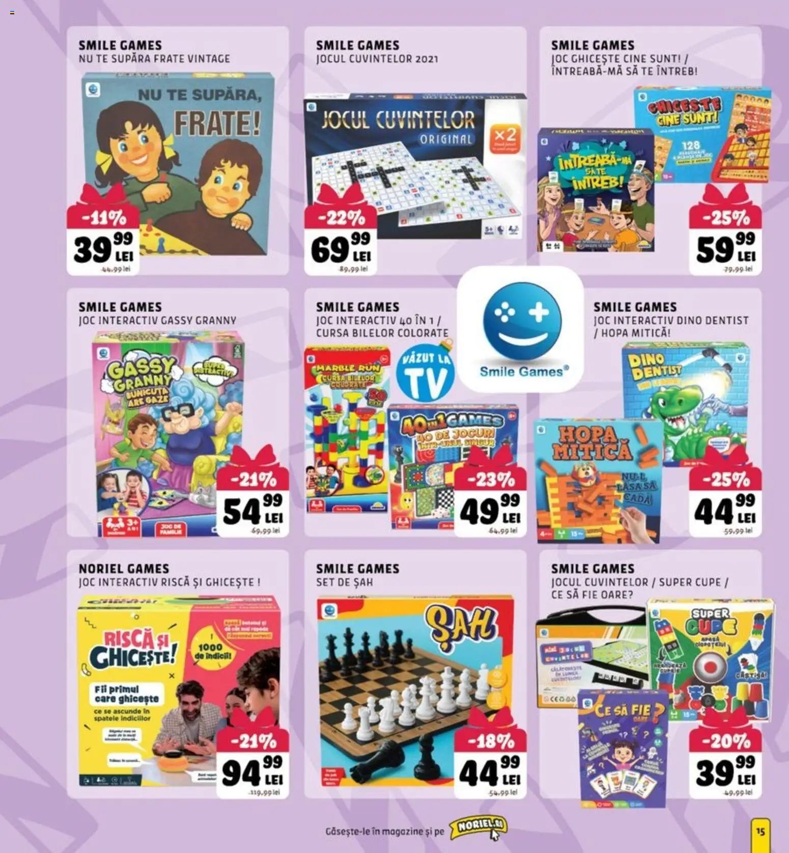 Noul catalog Noriel – valabil de la 17.11.2025 | Pagină: 15 | Produse: Joc, Cadă