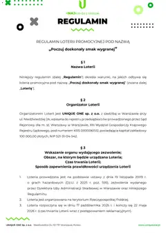 Pogląd oferty "Makro Gazetka - Regulamin loterii Poczuj doskonały smak wygranej" - ważna od 17.10.2025