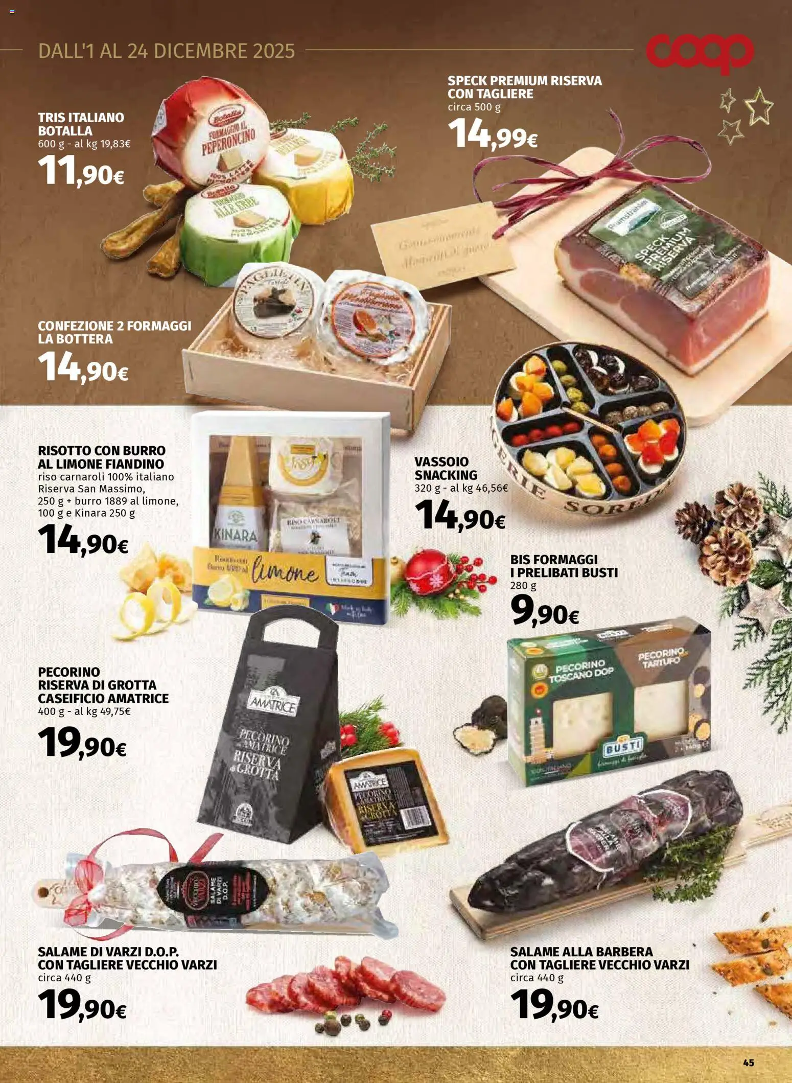 Volantino COOP del 01.12.2025 | Pagina: 45 | Prodotti: Tartufo, Salame, Riso, Limone