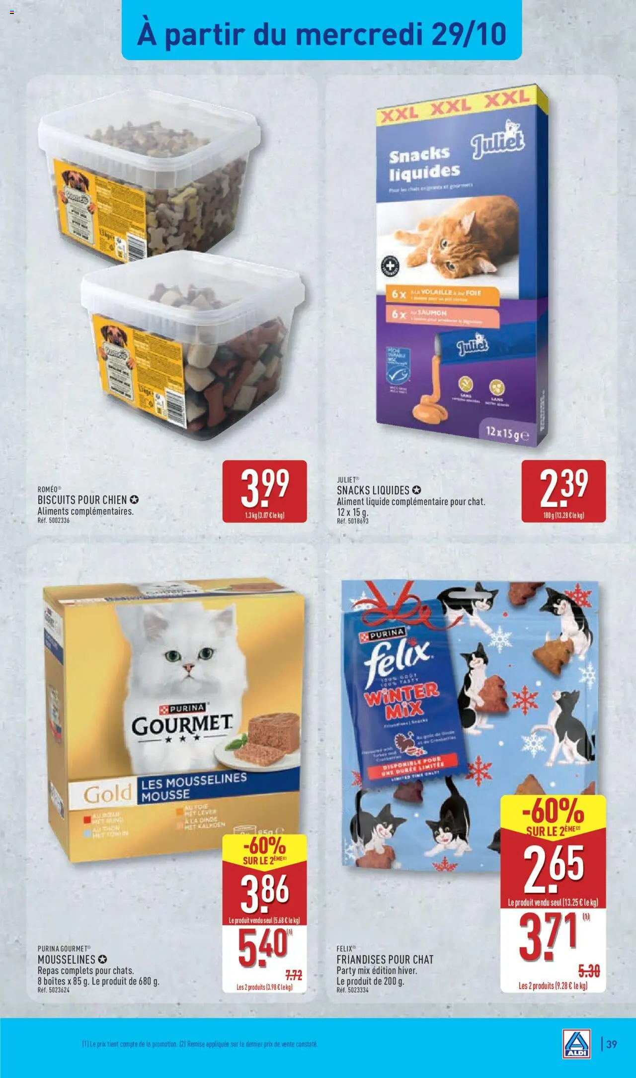 {H1} | Page: 43 | Produits: Mousse, Thon, Saumon, Biscuits