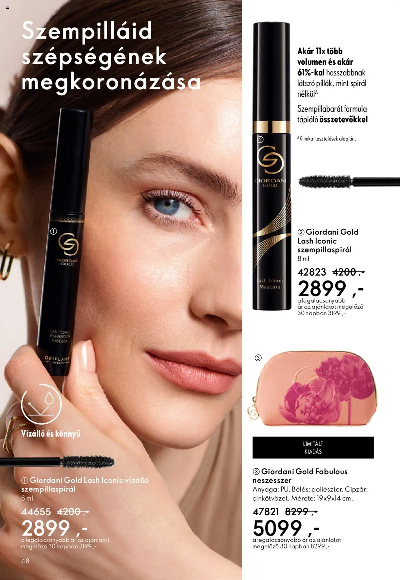 Oriflame akciós ujság - amely érvényes a következő dátumtól: 01.10.2025 | Oldal: 48 | Termékek: Szempillaspirál