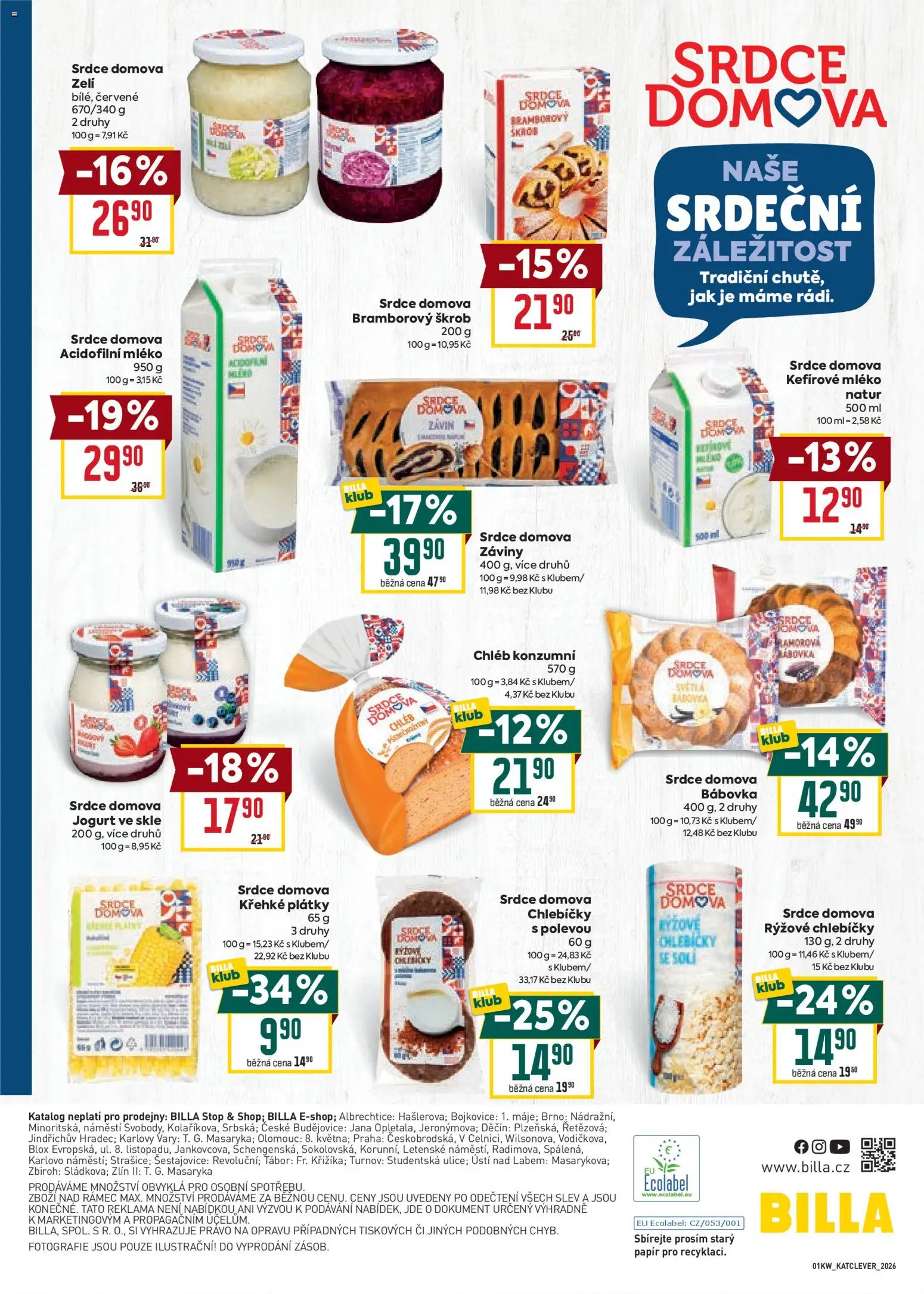 Billa leták - Naše značky za výhodné ceny od 02.01.2026 | Strana: 8