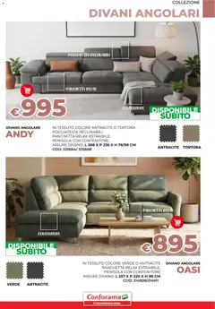 Anteprima del volantino Conforama Divani catalogo valido a partire dal 11.02.2026 | Pagina: 23 | Prodotti: Divano angolare, Contenitore, Divano
