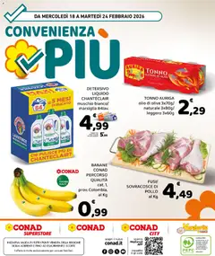 Anteprima del volantino Conad Convenienza Più Sicilia catalogo valido a partire dal 18.02.2026 | Pagina: 8 | Prodotti: Sgrassatore, Olio, Lavatrice, Tonno