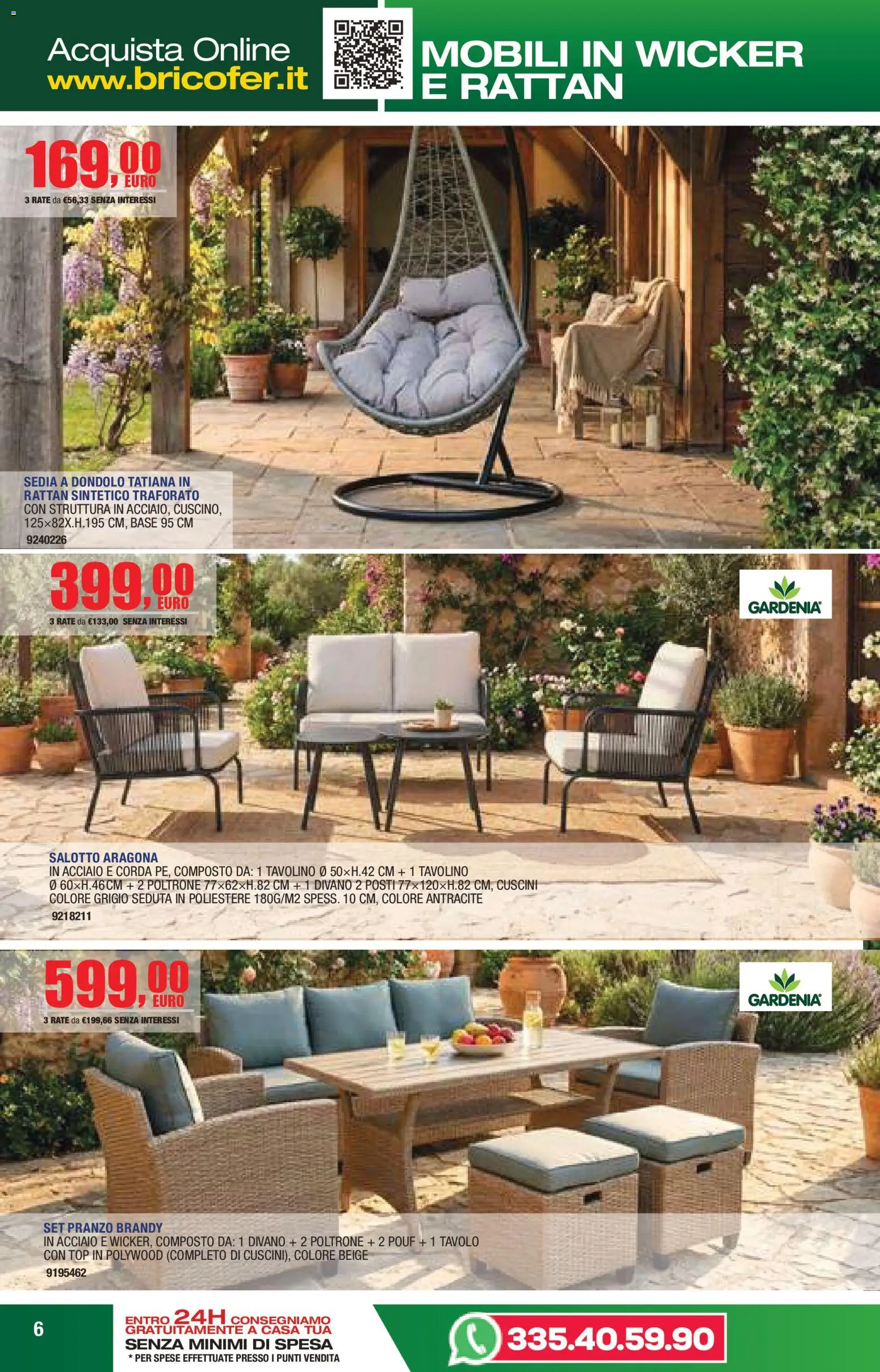 Volantino Self del 14.04.2026 | Pagina: 6 | Prodotti: Tavolino, Divano, Sedia, Brandy