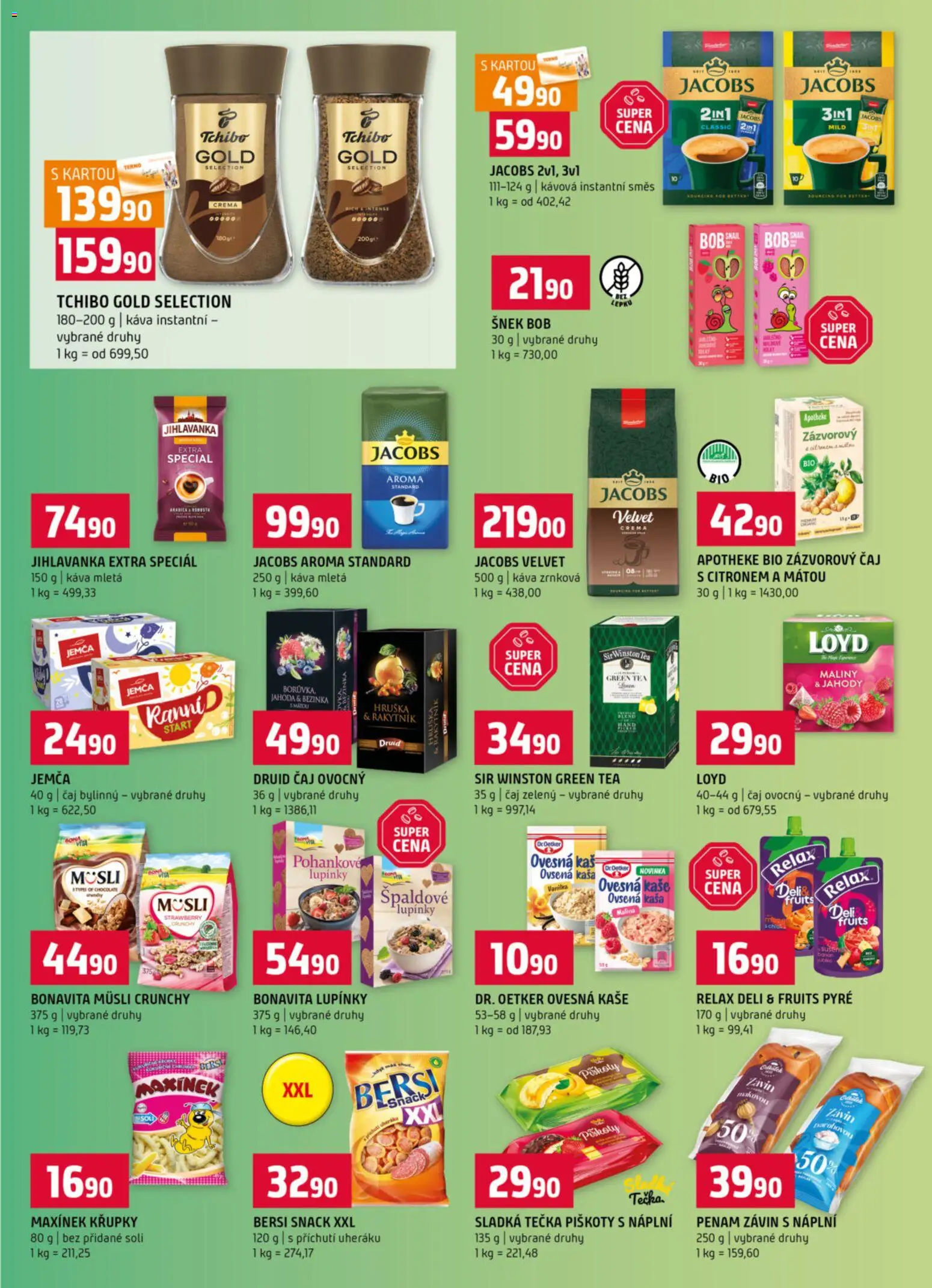 Terno leták od 07.01.2026 | Strana: 9 | Produkty: Maliny, Tchibo Gold, Müsli, Jacobs velvet
