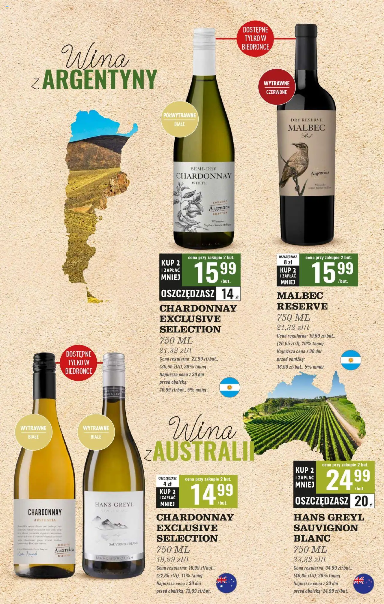 Biedronka gazetka - Czas na toast od 22.09.2025 | Strona: 13 | Produkty: Chardonnay