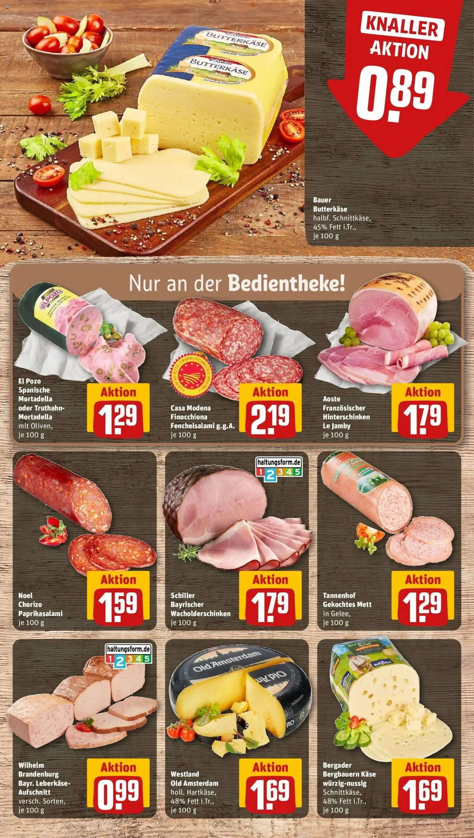 Rewe Prospekt Bruchsal	 – gültig ab 01.03.2026 | Seite: 9 | Produkte: Käse, Salami, Leberkase
