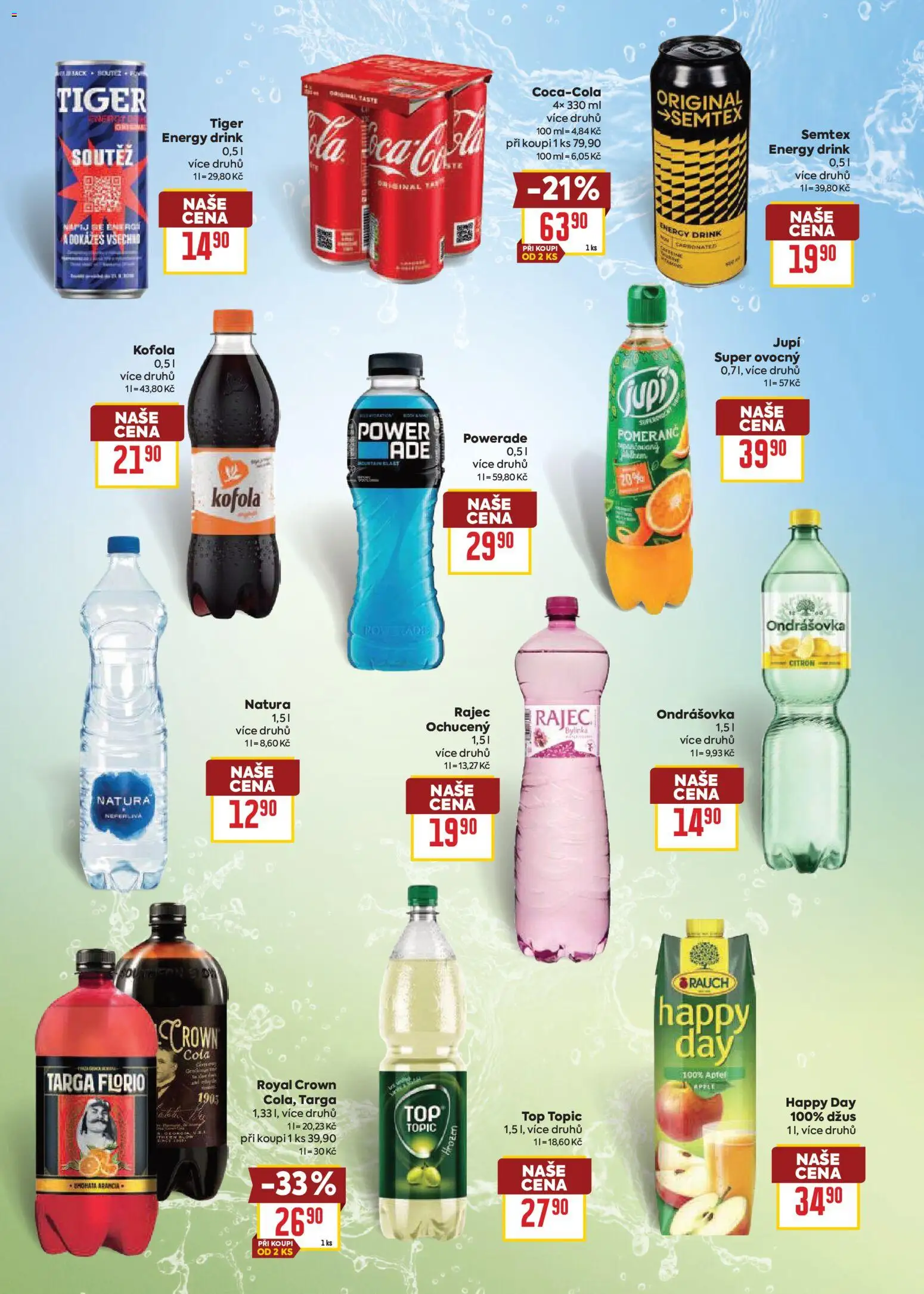 Billa leták - Vaše oblíbené značky od 25.02.2026 | Strana: 19 | Produkty: Ondrášovka, Tiger, Semtex, Citron