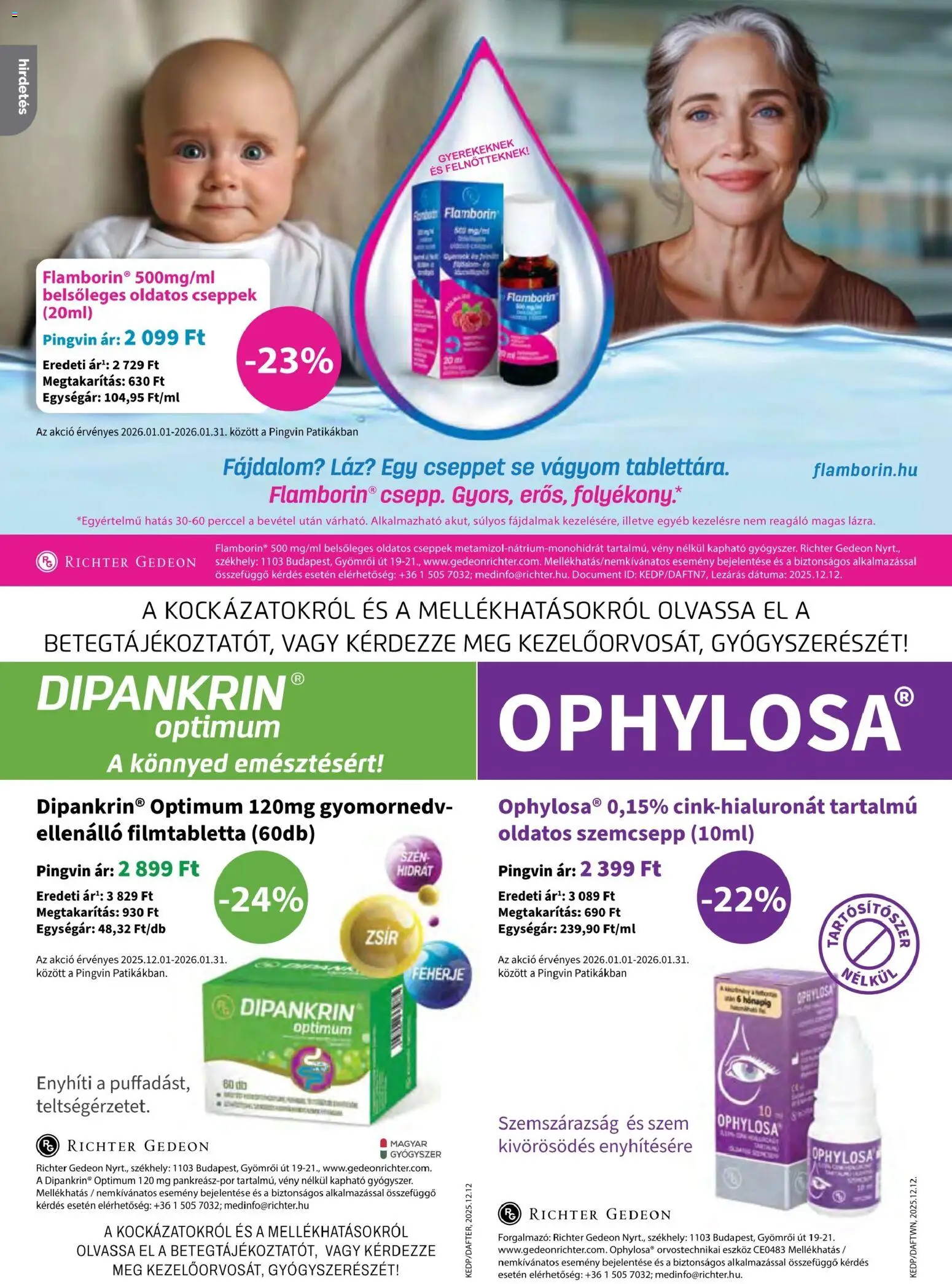 Pingvin Patika akciós ujság - amely érvényes a következő dátumtól: 01.01.2026 | Oldal: 4 | Termékek: Fehérje