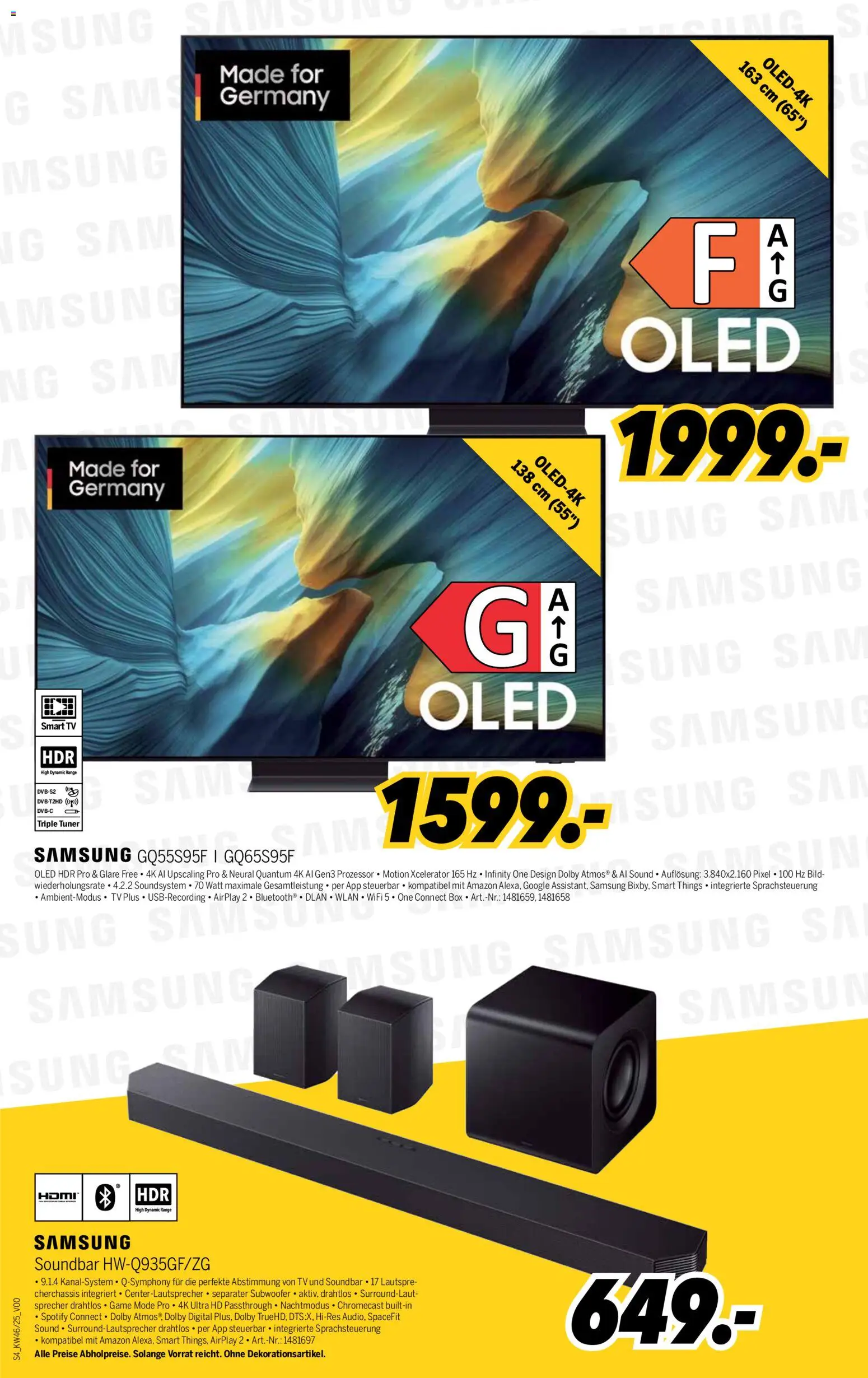 Medimax Marken Tage – gültig ab 08.11.2025 | Seite: 4 | Produkte: Smart TV, Soundbar, Soundsystem, TV