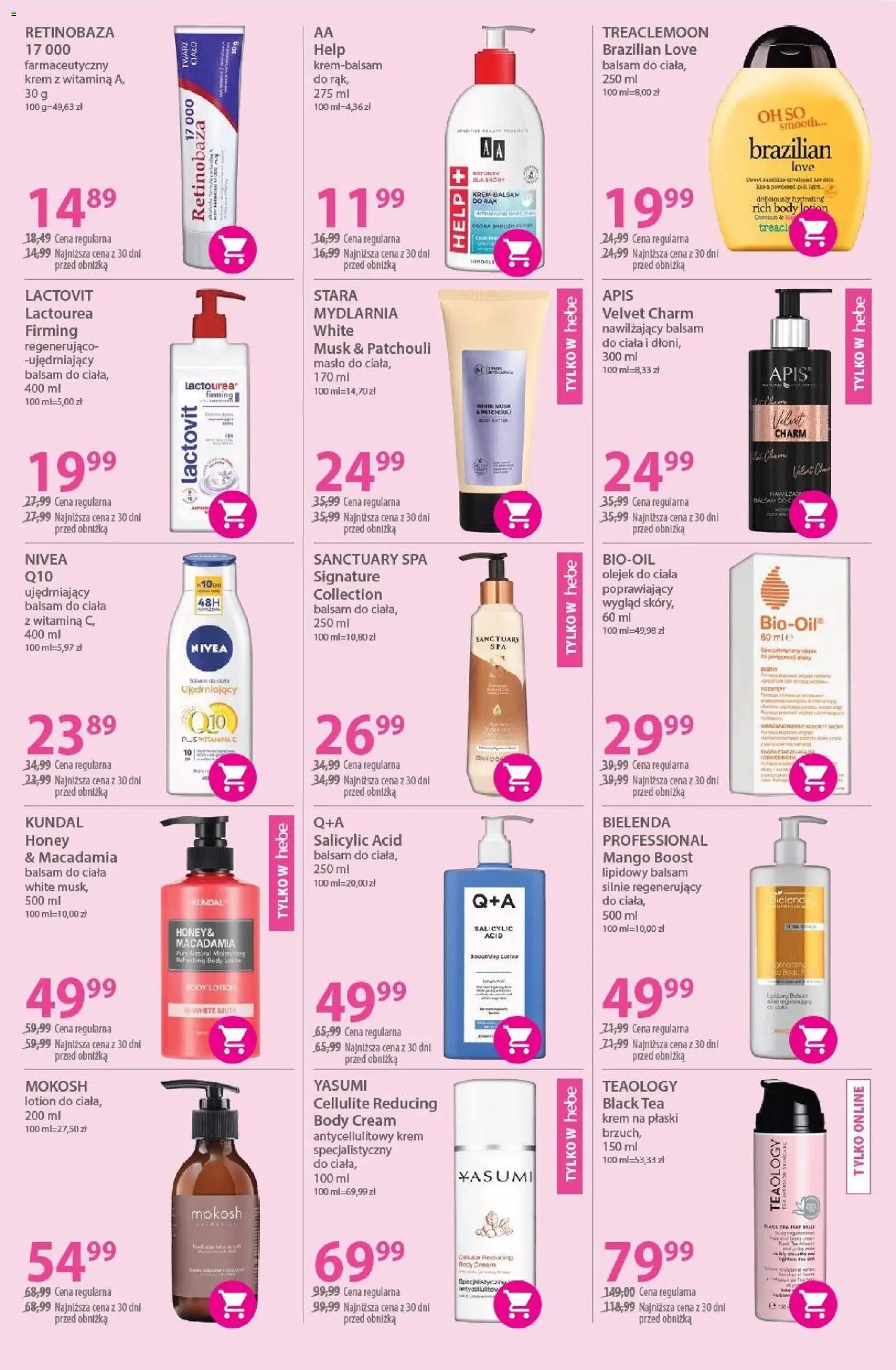 Hebe Gazetka od 22.10.2025 | Strona: 7 | Produkty: Mango, Masło, Body, Krem