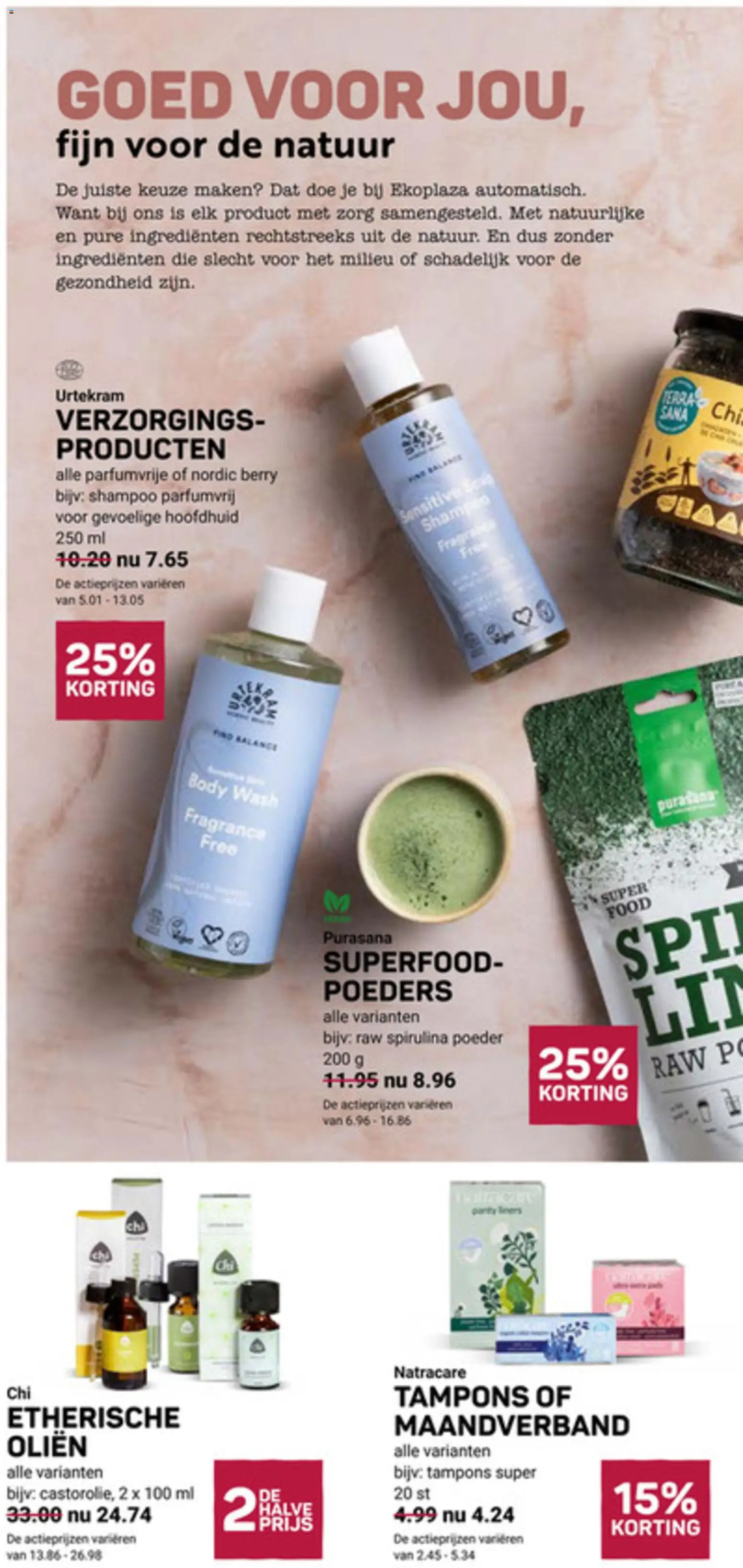 {H1} | Pagina: 20 | Producten: Oliën, Tampons, Poeder, Shampoo