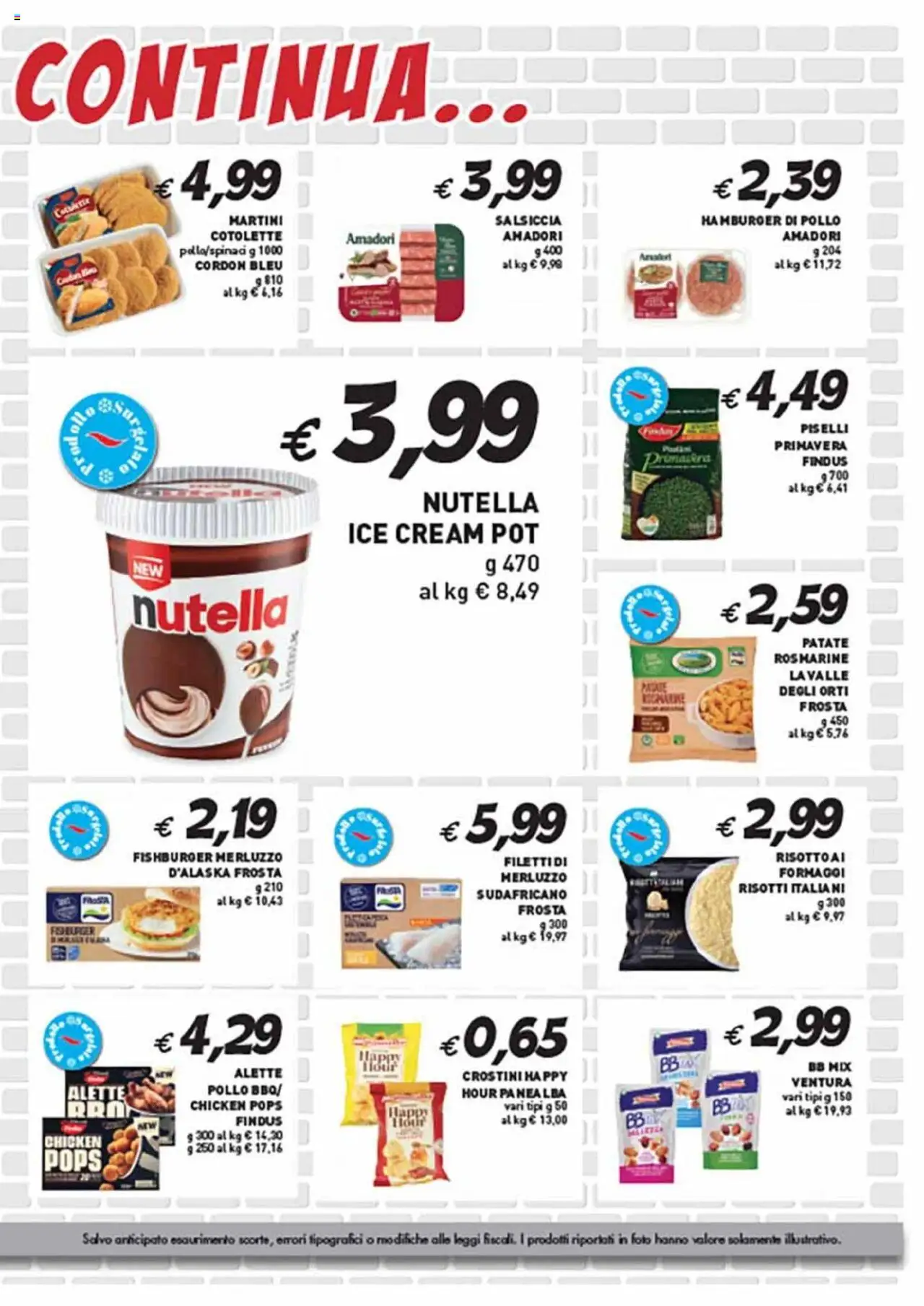 Volantino Coal del 11.09.2025 | Pagina: 3 | Prodotti: Merluzzo, Patate, Nutella, Piselli