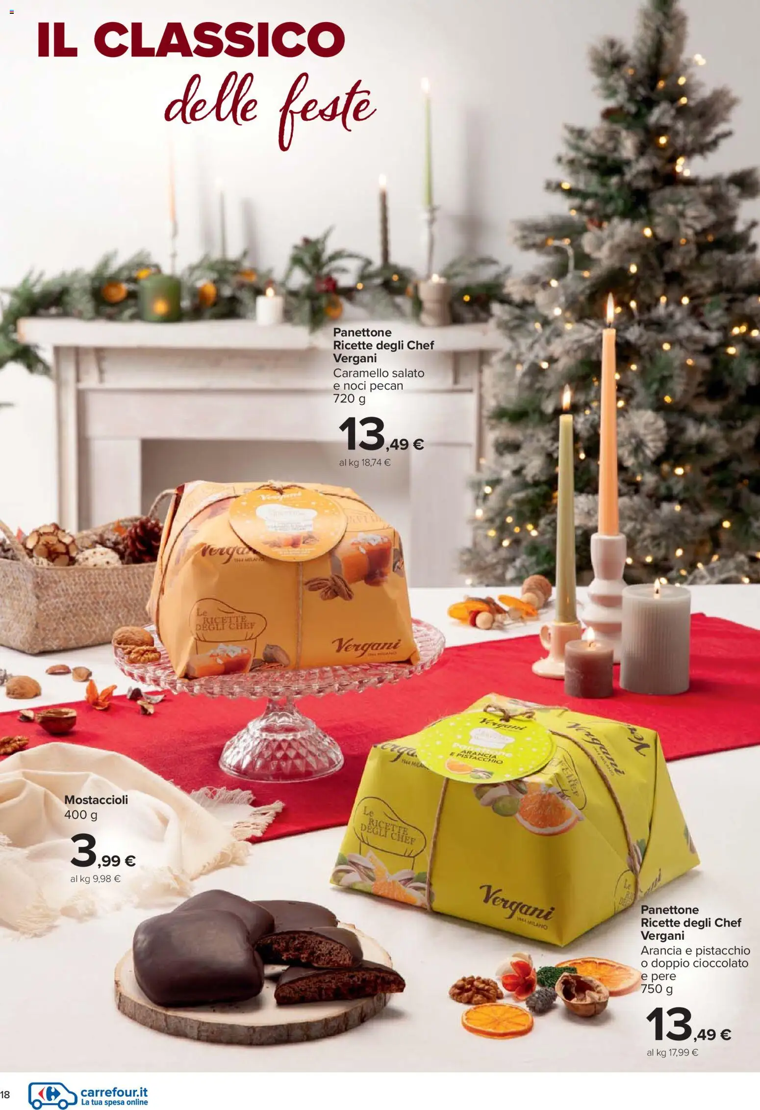 Volantino Carrefour del 27.11.2025 | Pagina: 18 | Prodotti: Cioccolato, Noci, Panettone, Arancia
