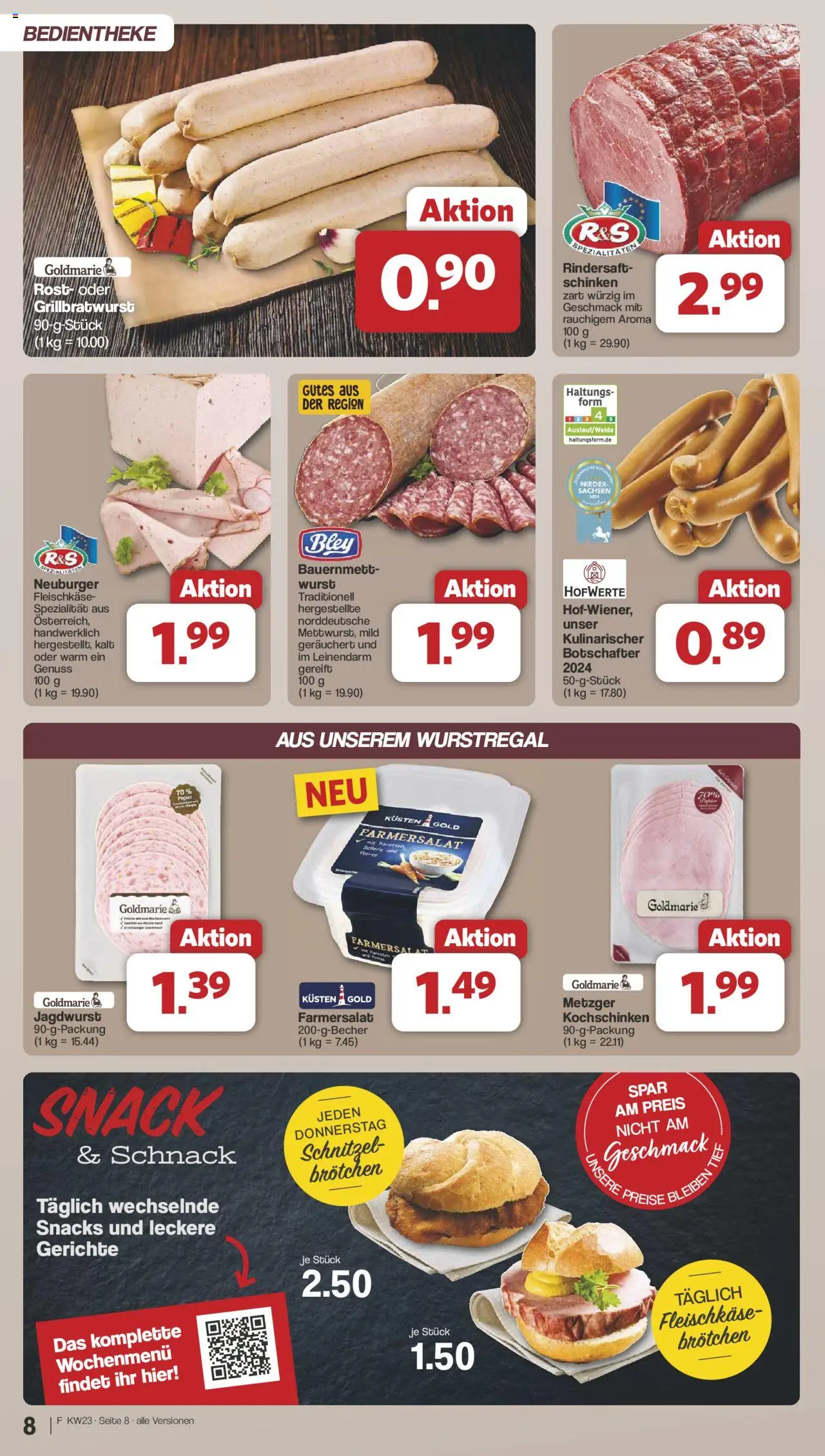 Famila Nordwest Prospekt 	 - gültig ab dem 02.06.2025 | Seite: 9 | Produkte: Schnitzel, Wurst, Schinken